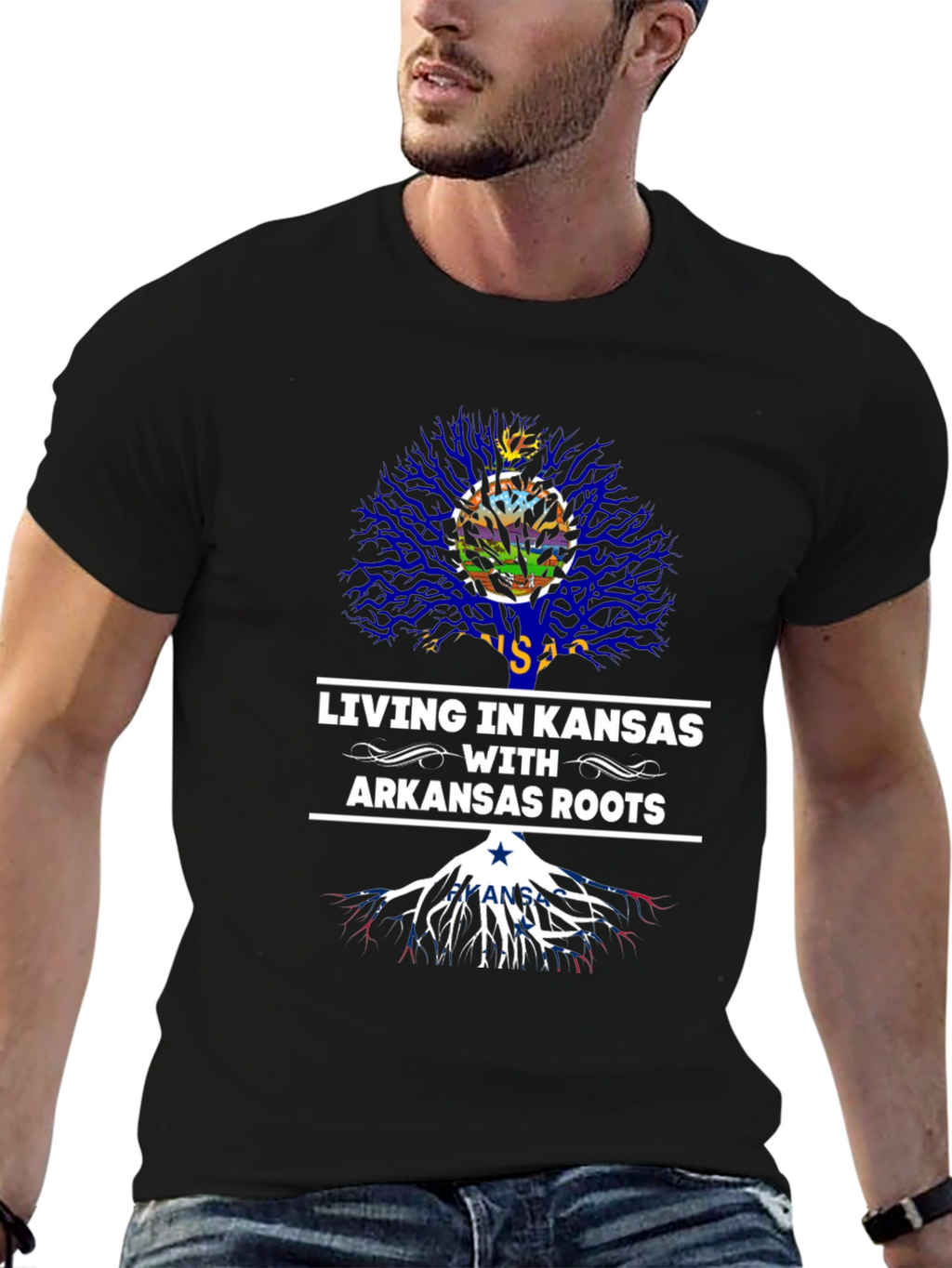 Kansas Living Arkansas Roots Graphic Tee