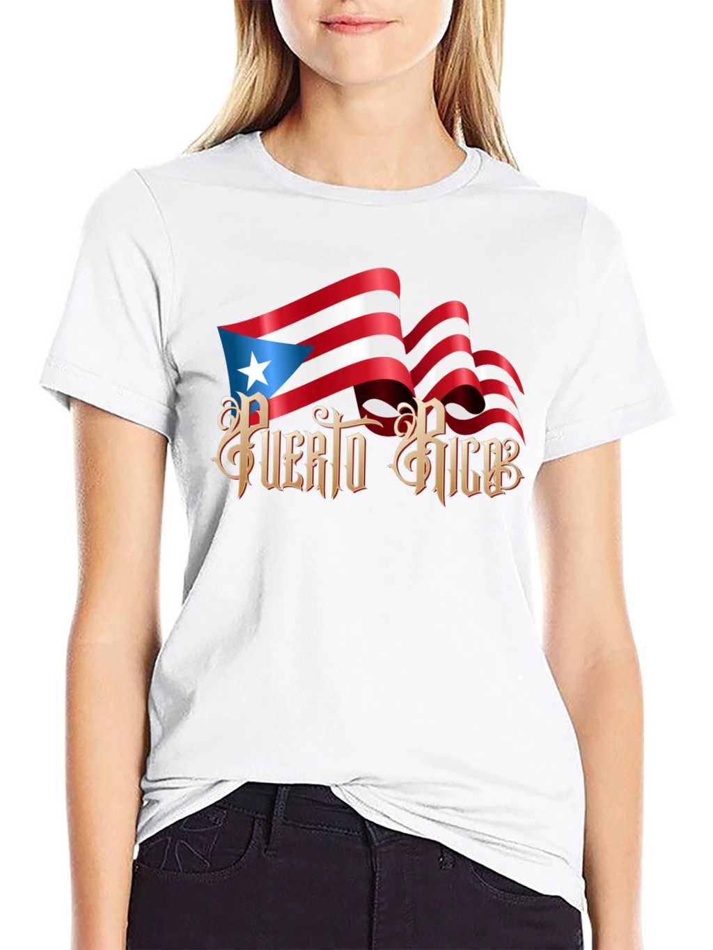 Puerto Rico Flag Graphic T-Shirt