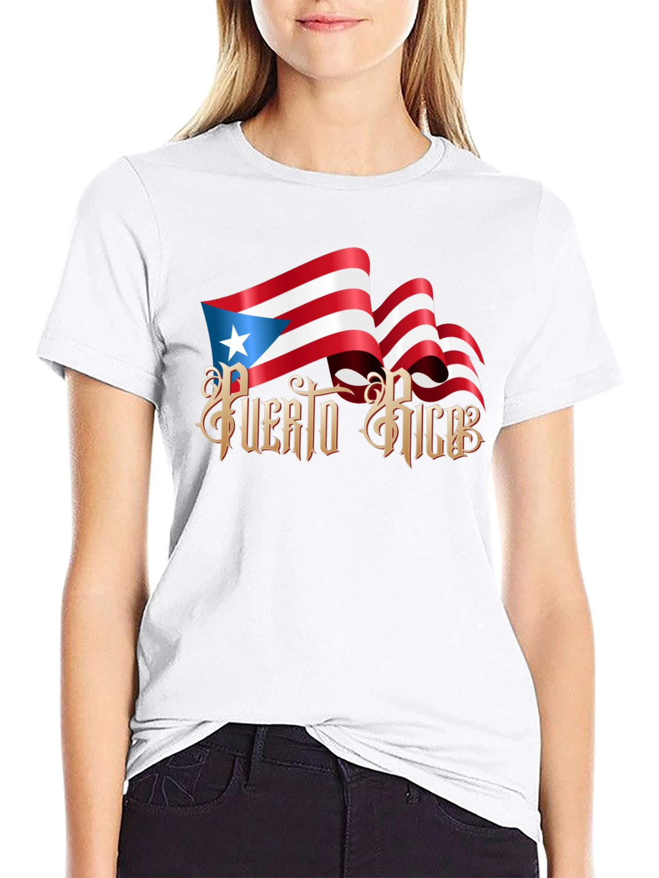 Puerto Rico Flag Graphic T-Shirt