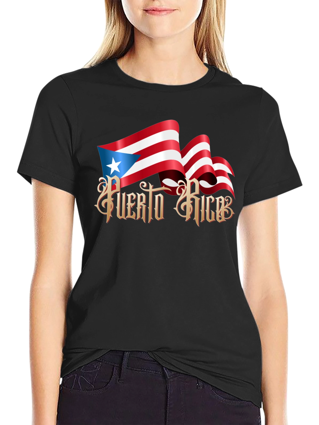 Puerto Rico Flag Graphic T-Shirt