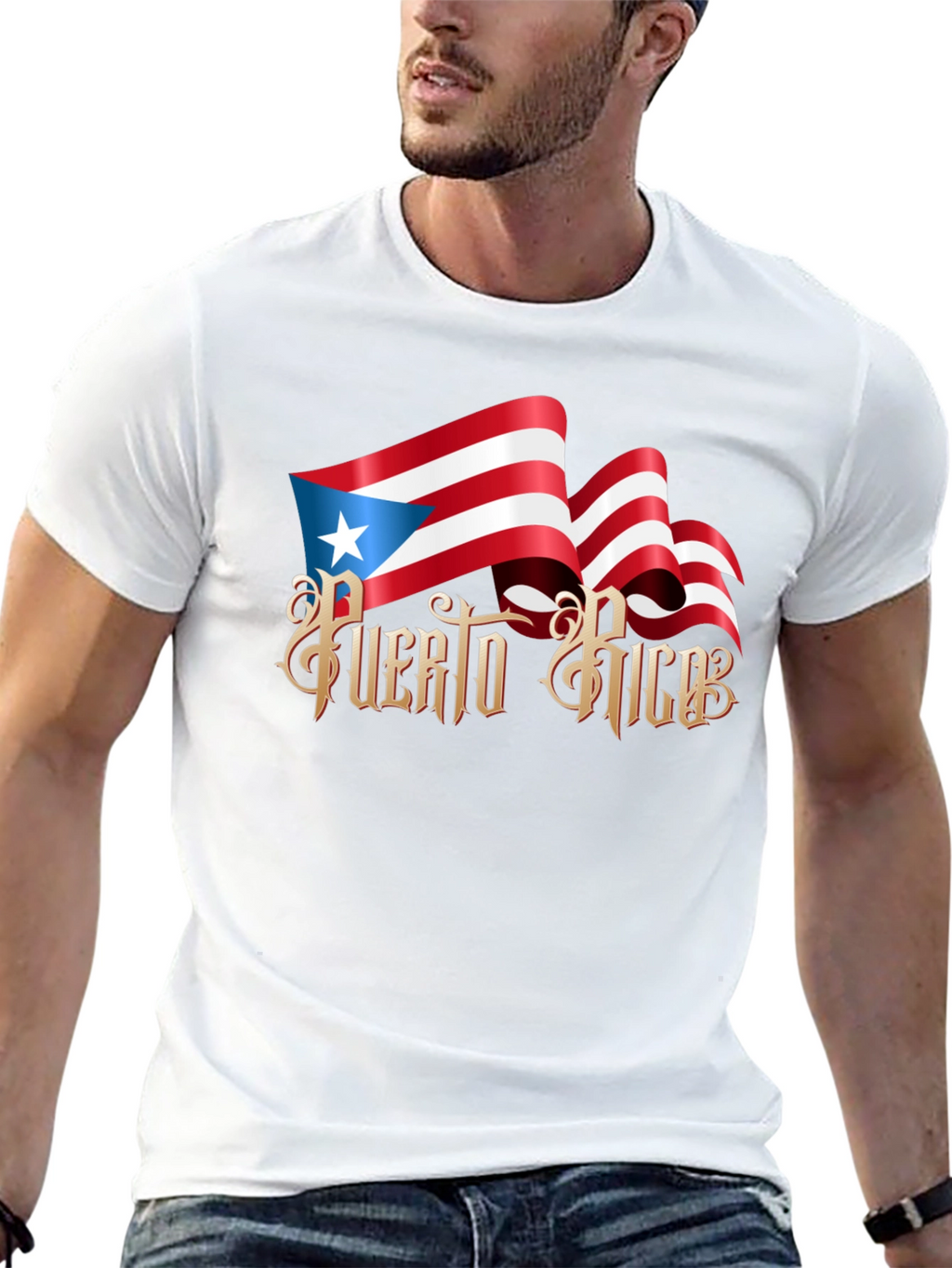 Puerto Rico Flag Graphic T-Shirt