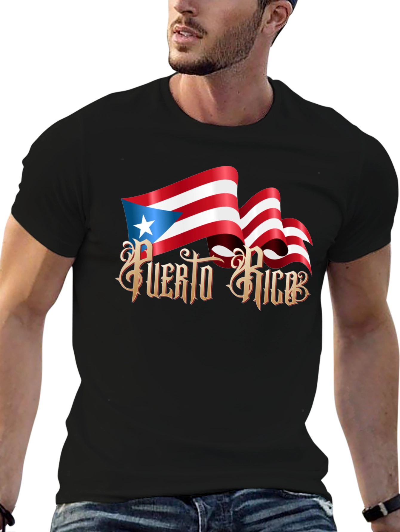 Puerto Rico Flag Graphic T-Shirt