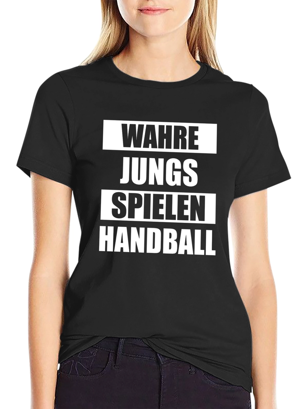 Handball T-Shirt: Wahre Jungs Spielen Handball