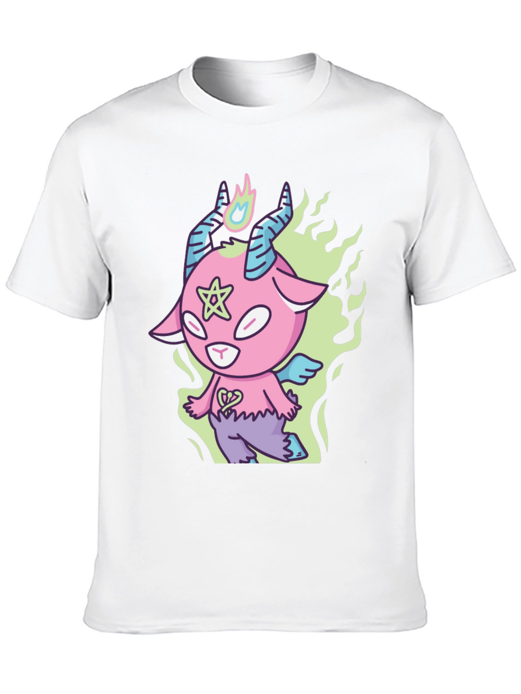 Cartoon Baphomet T-Shirt - Kawaii Devil Tee