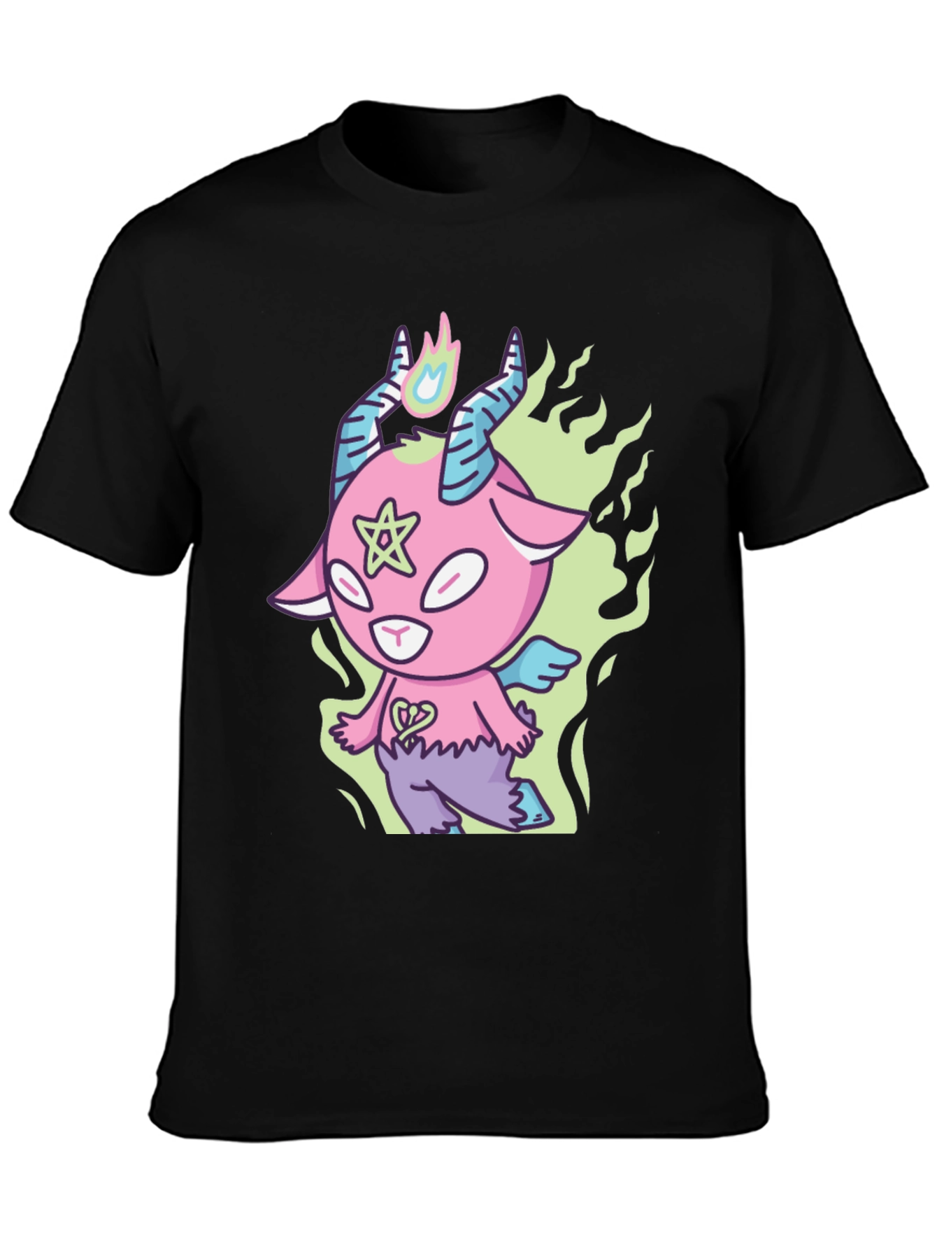 Cartoon Baphomet T-Shirt - Kawaii Devil Tee