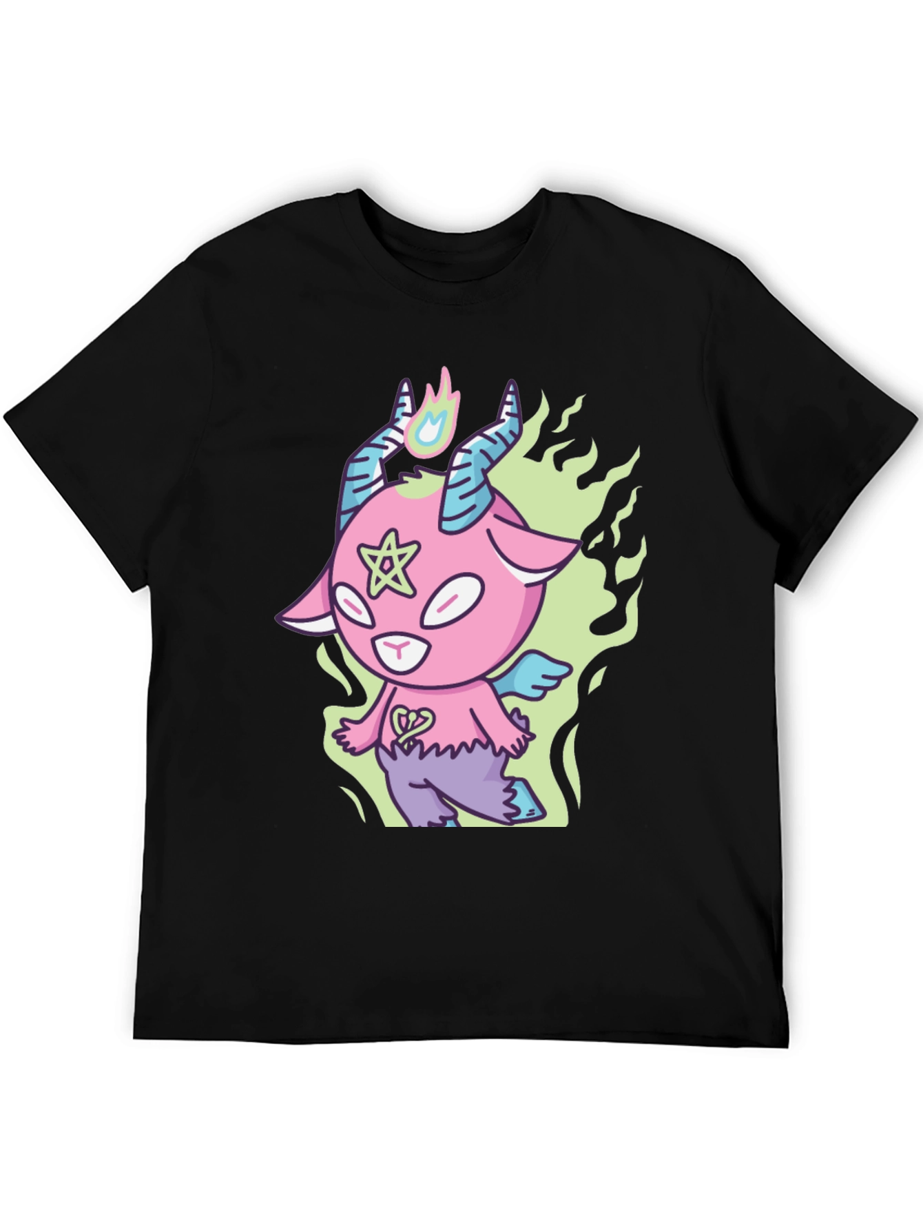 Cartoon Baphomet T-Shirt - Kawaii Devil Tee