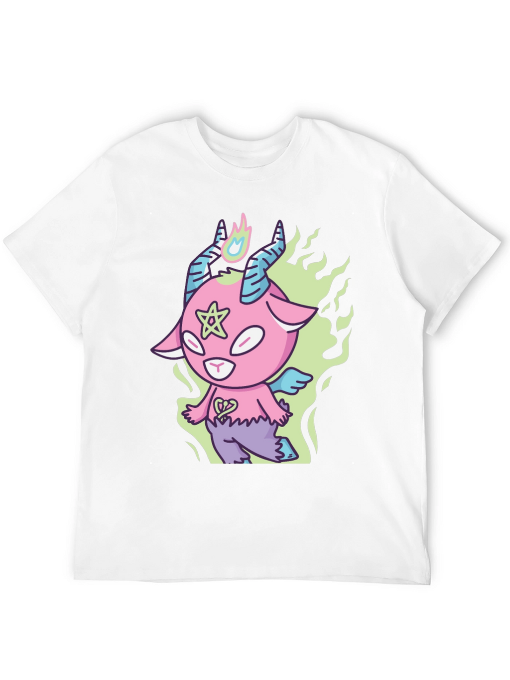 Cartoon Baphomet T-Shirt - Kawaii Devil Tee