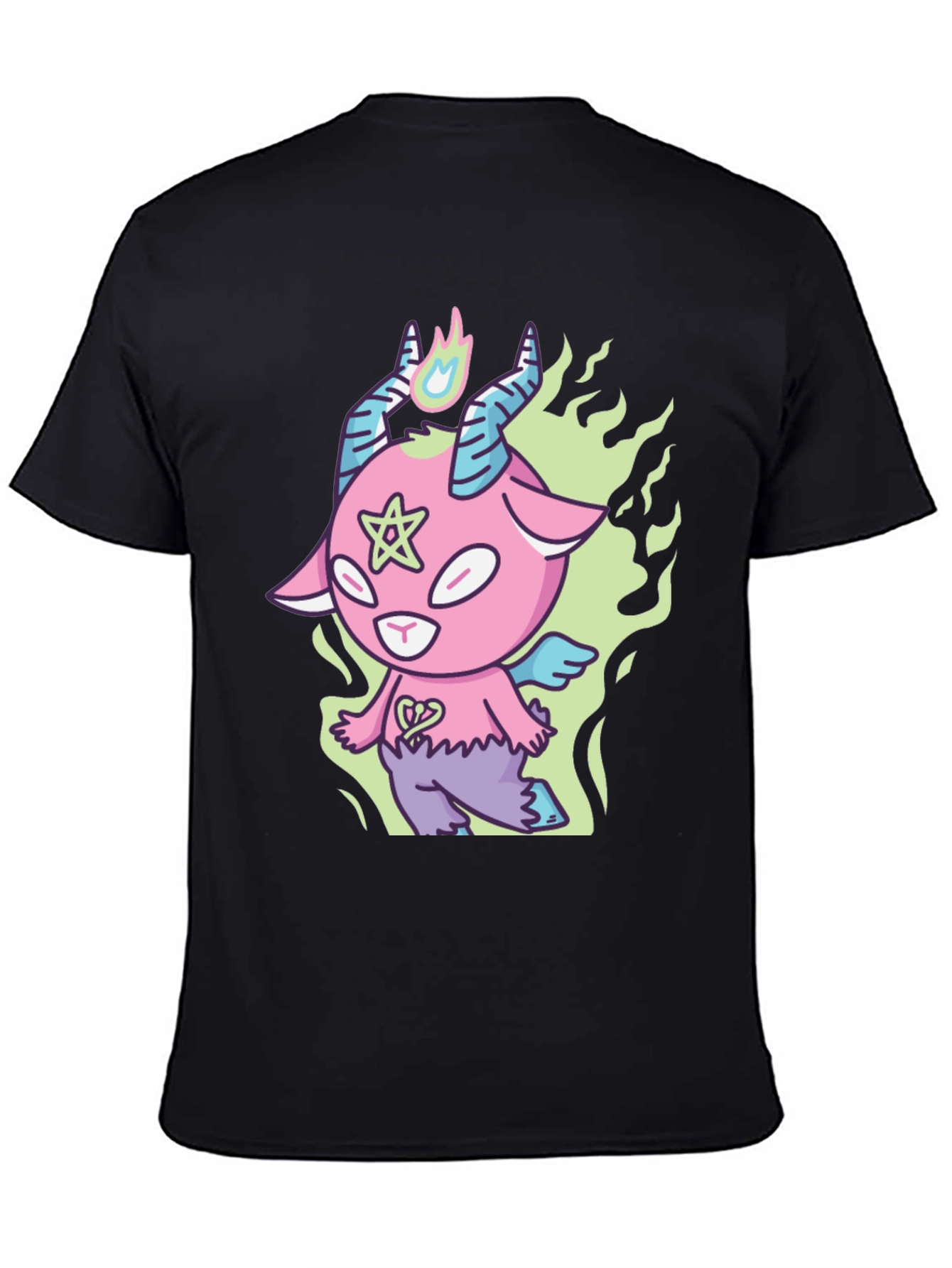 Cartoon Baphomet T-Shirt - Kawaii Devil Tee