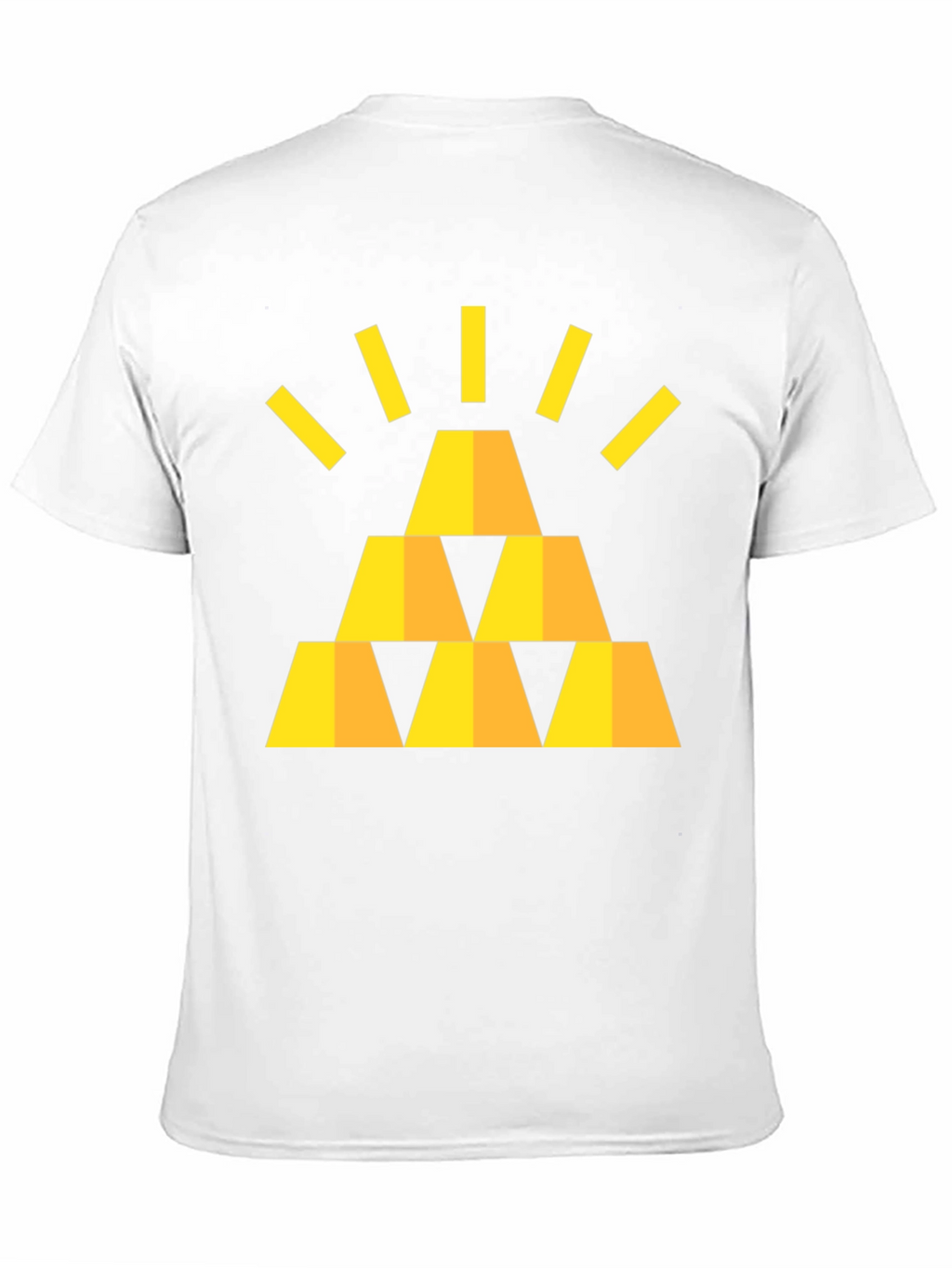 Gold Bars Graphic Black T-Shirt