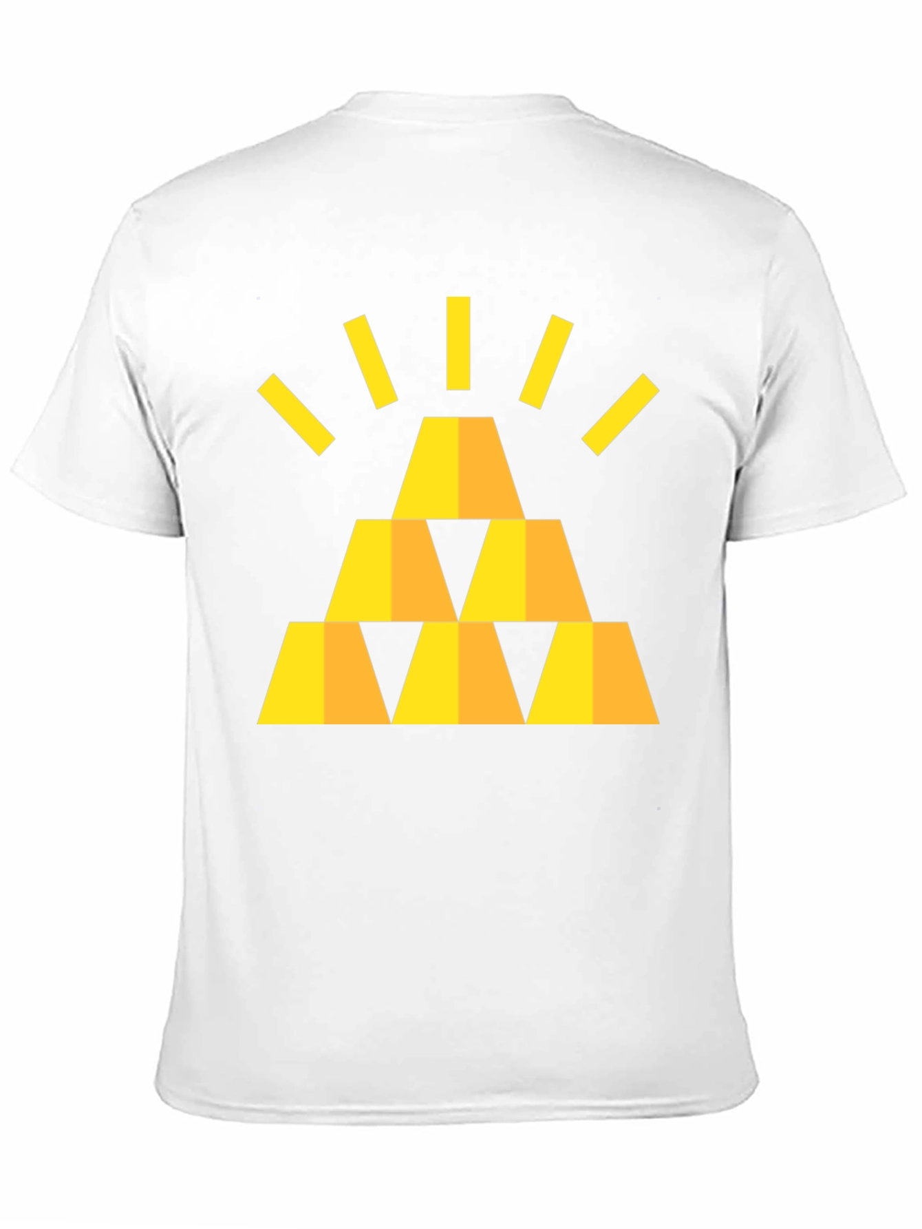Gold Bars Graphic Black T-Shirt