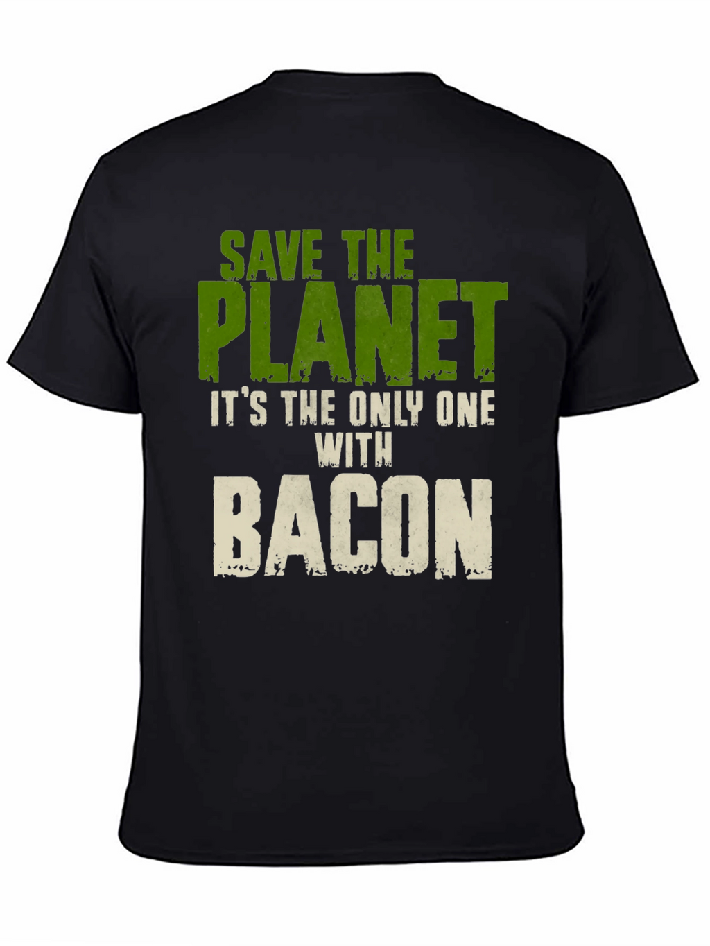 Save The Planet Bacon Graphic T-Shirt