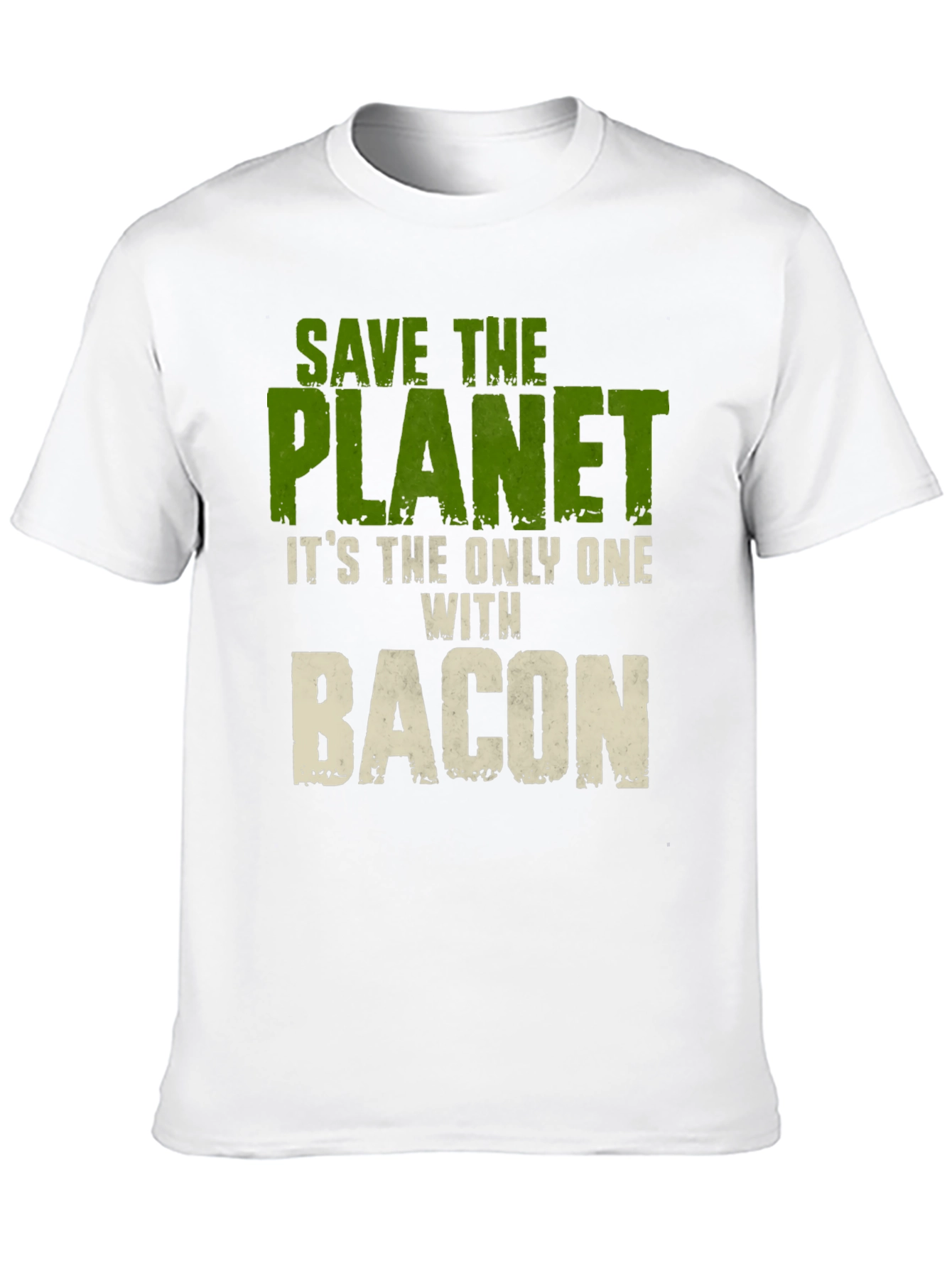 Save The Planet Bacon Graphic T-Shirt