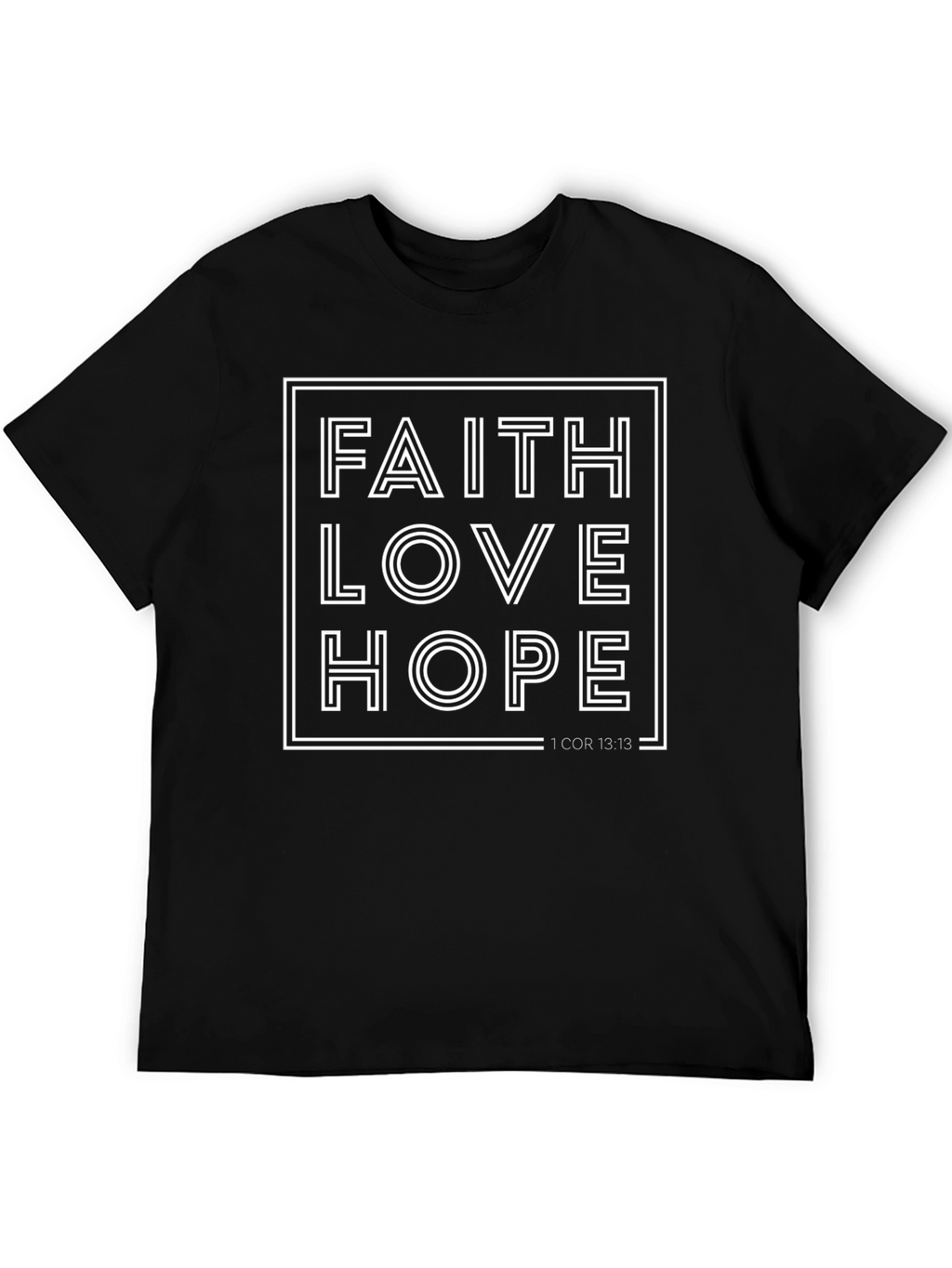 Faith Love Hope Graphic Tee - Christian T-Shirt