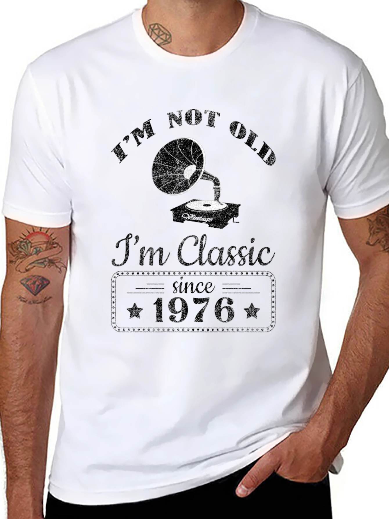 Im Not Old Im Classic Since 1976 Black T-Shirt