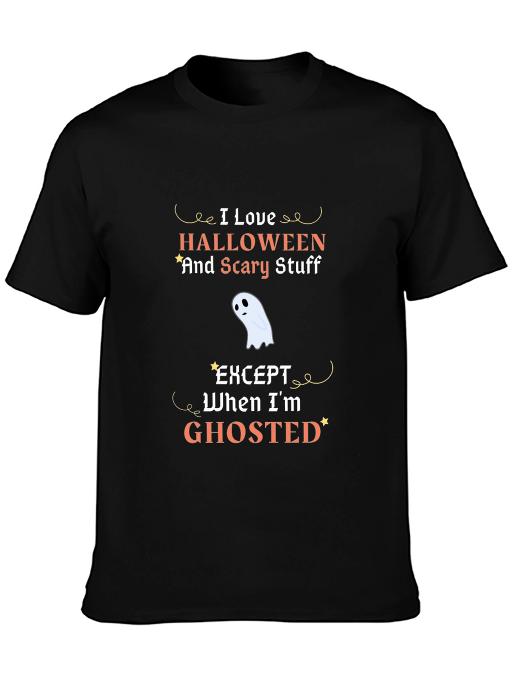 Funny Halloween Ghosted Graphic Tee