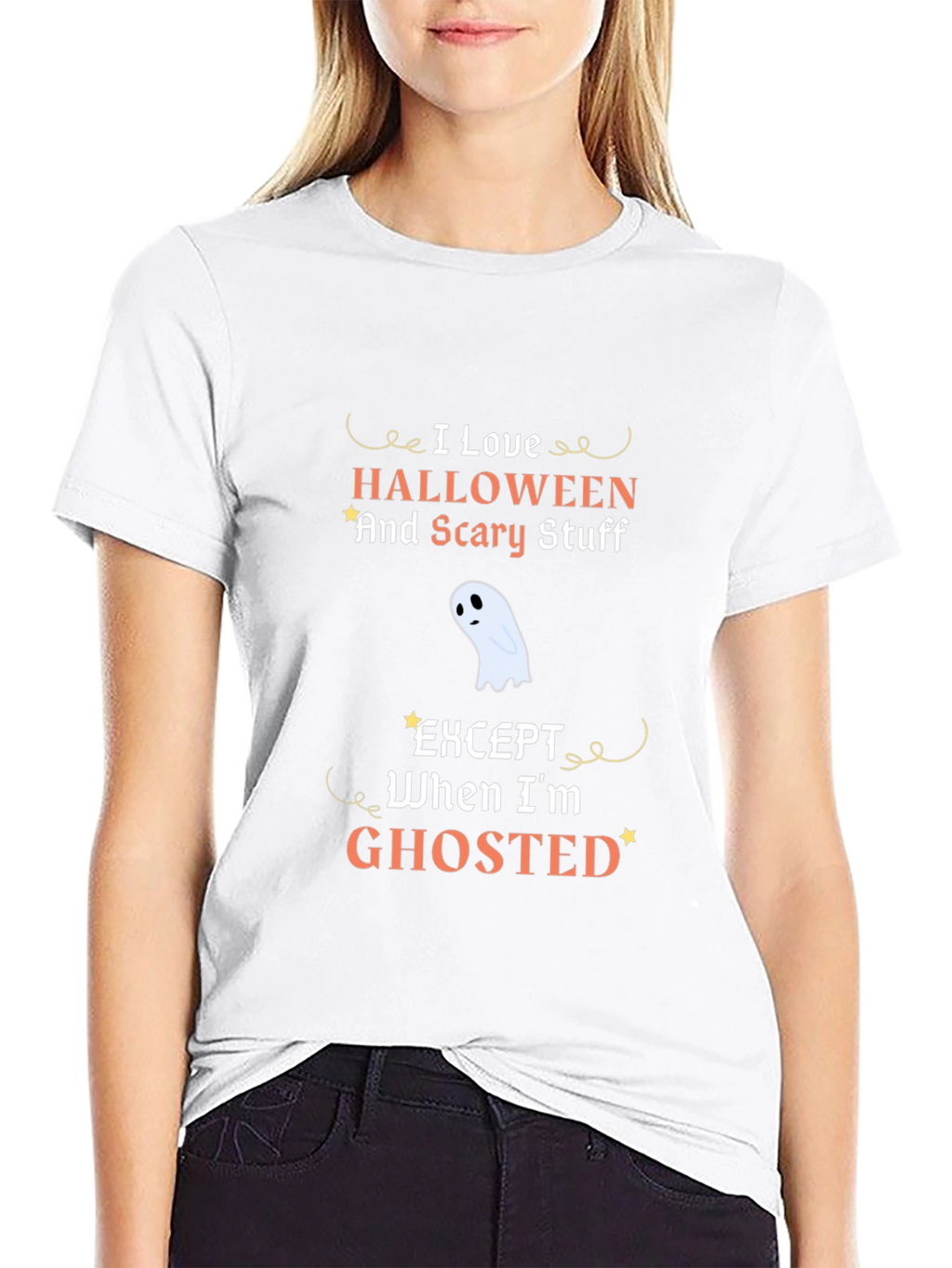 Funny Halloween Ghosted Graphic Tee