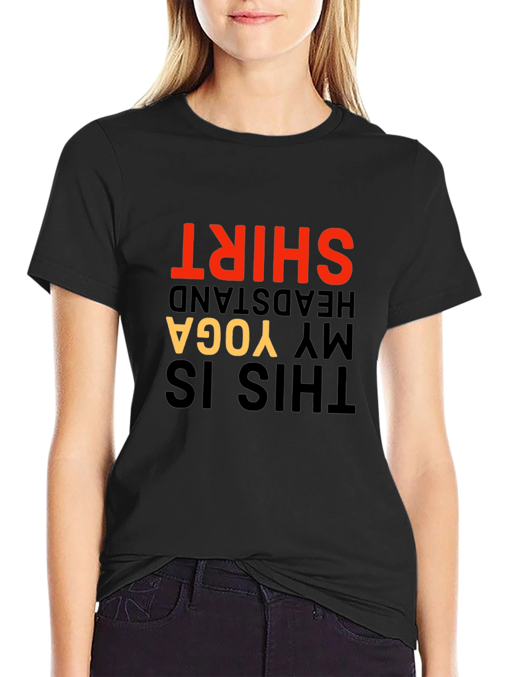 Yoga Headstand T-Shirt - Funny Novelty Tee