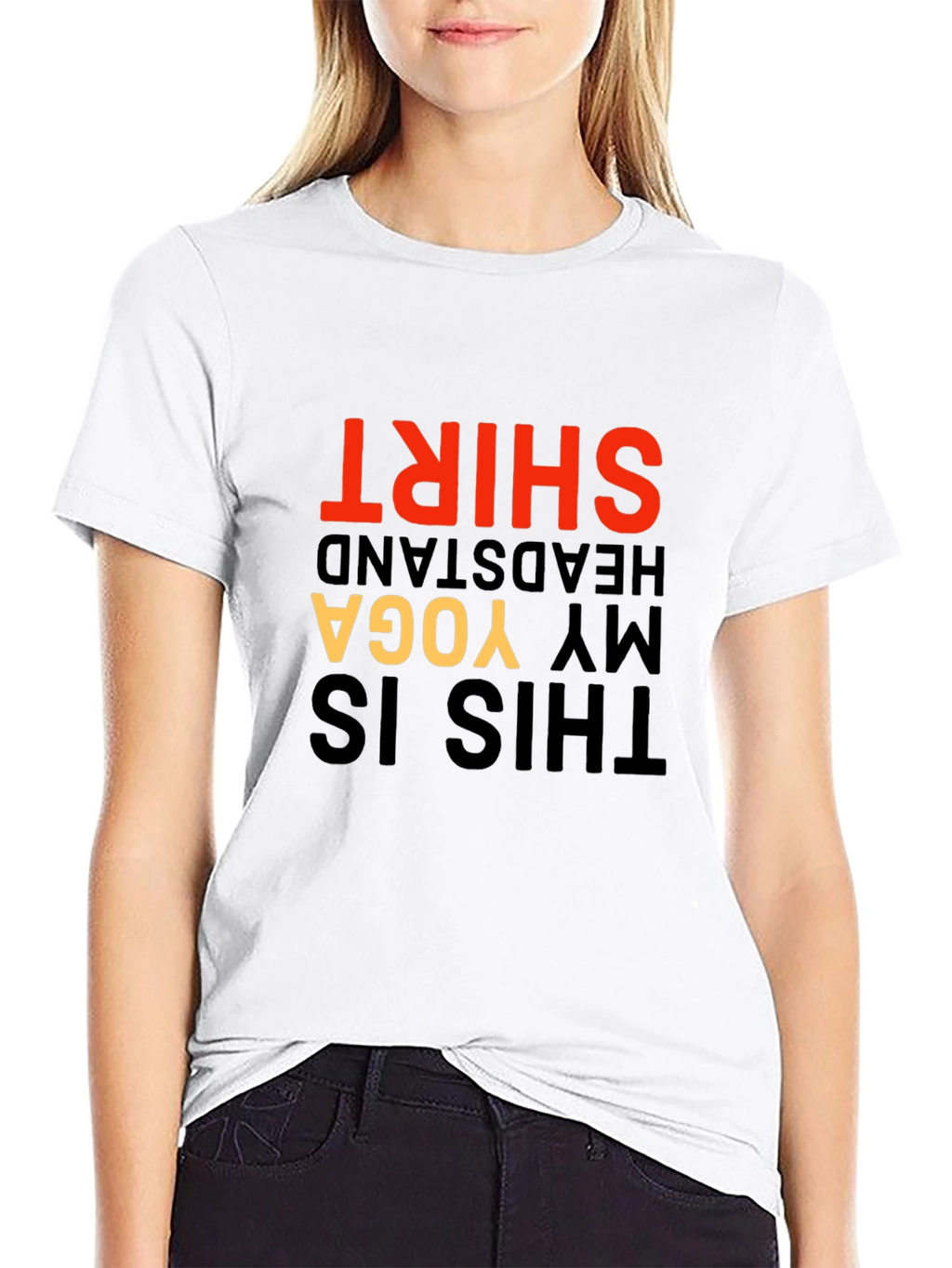 Yoga Headstand T-Shirt - Funny Novelty Tee