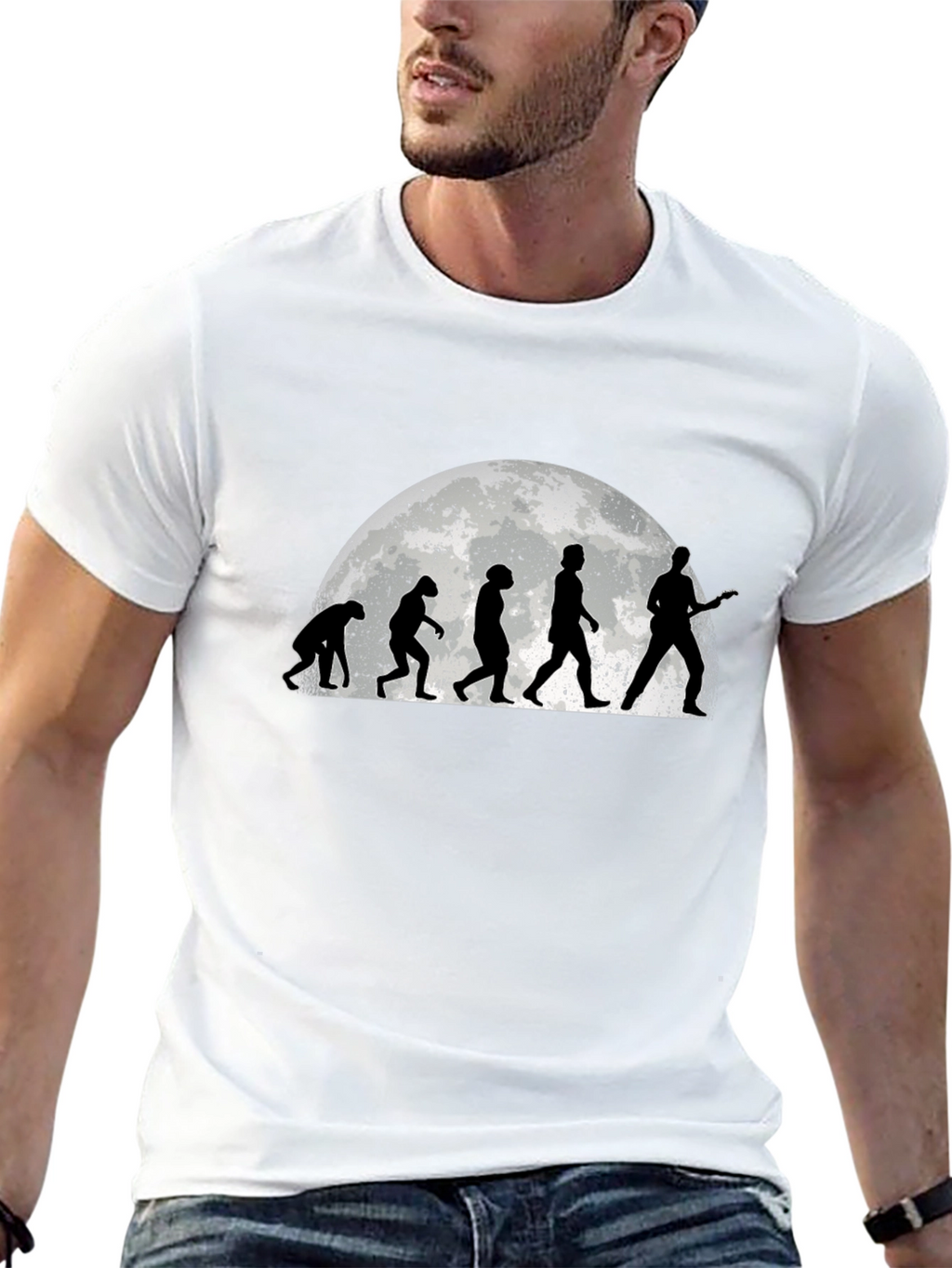 Evolution of Rock Black T-Shirt