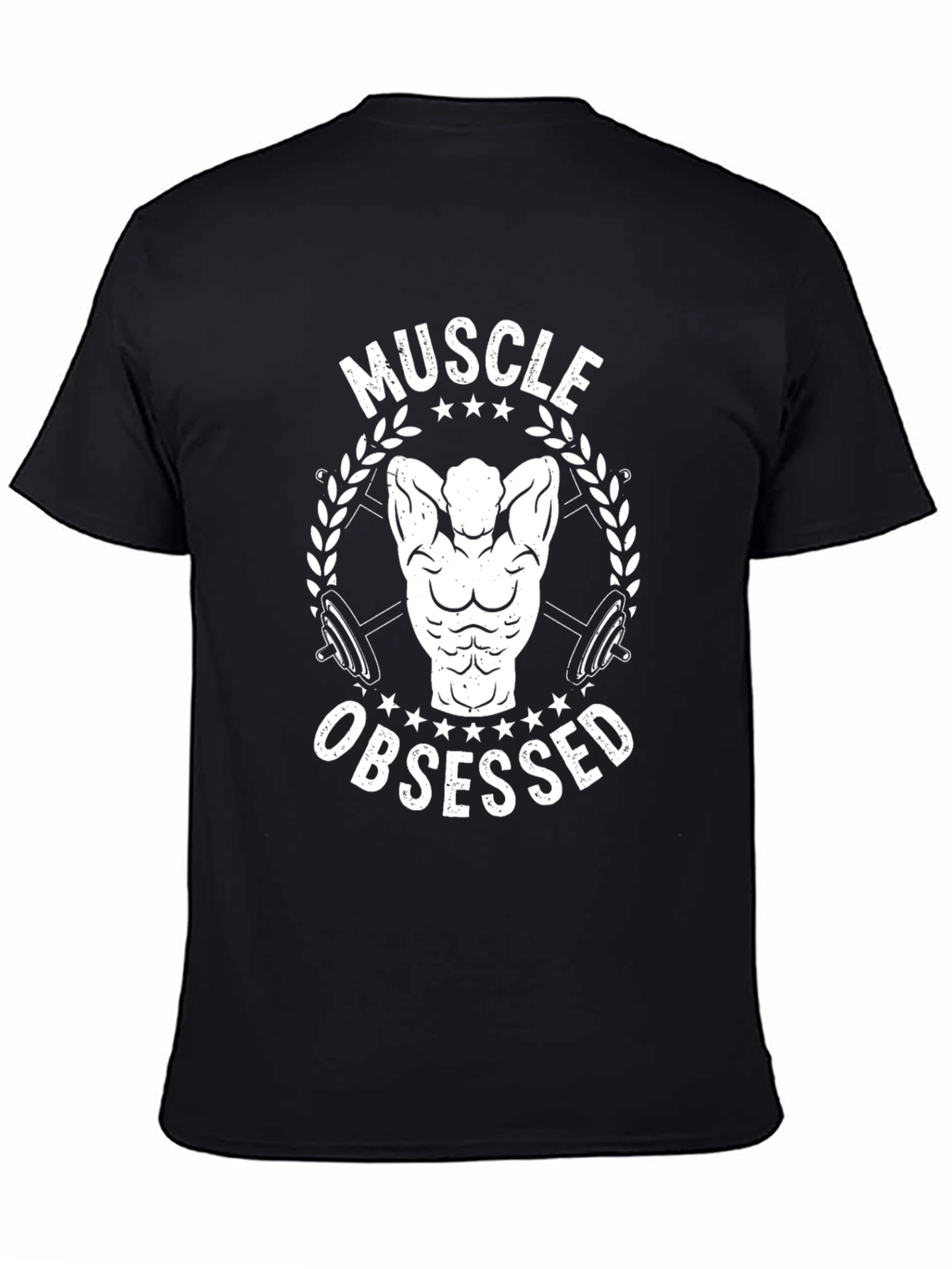 Muscle Obsessed Black T-Shirt - Fitness Gym Workout