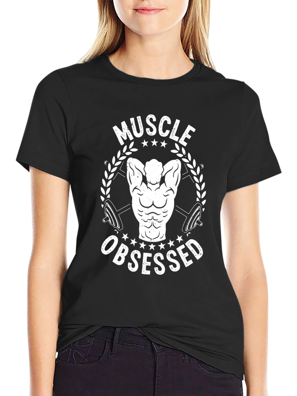 Muscle Obsessed Black T-Shirt - Fitness Gym Workout