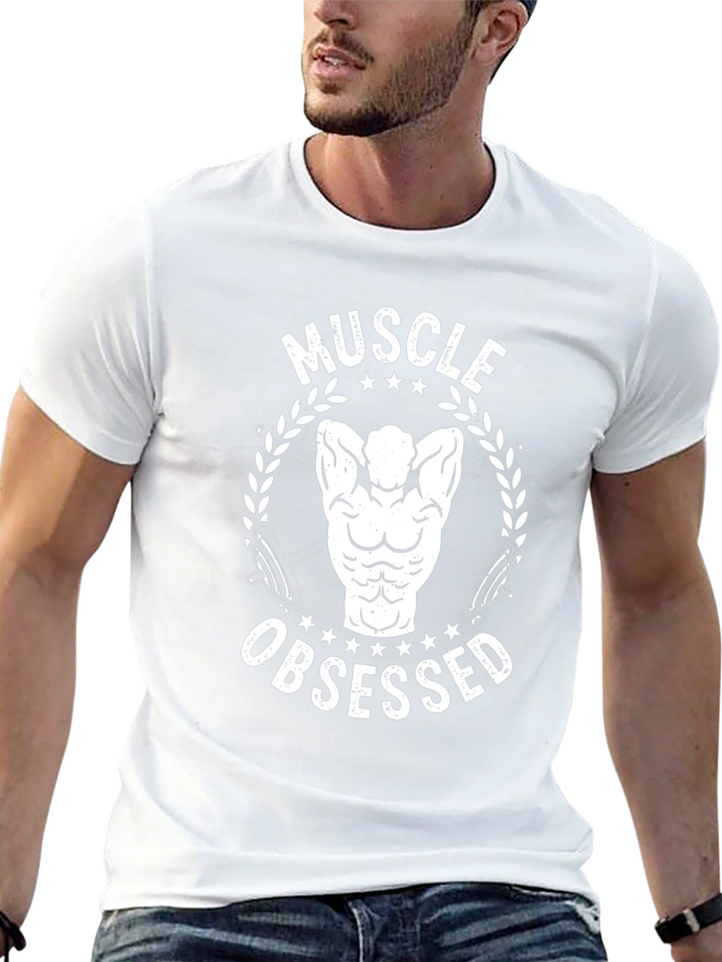 Muscle Obsessed Black T-Shirt - Fitness Gym Workout