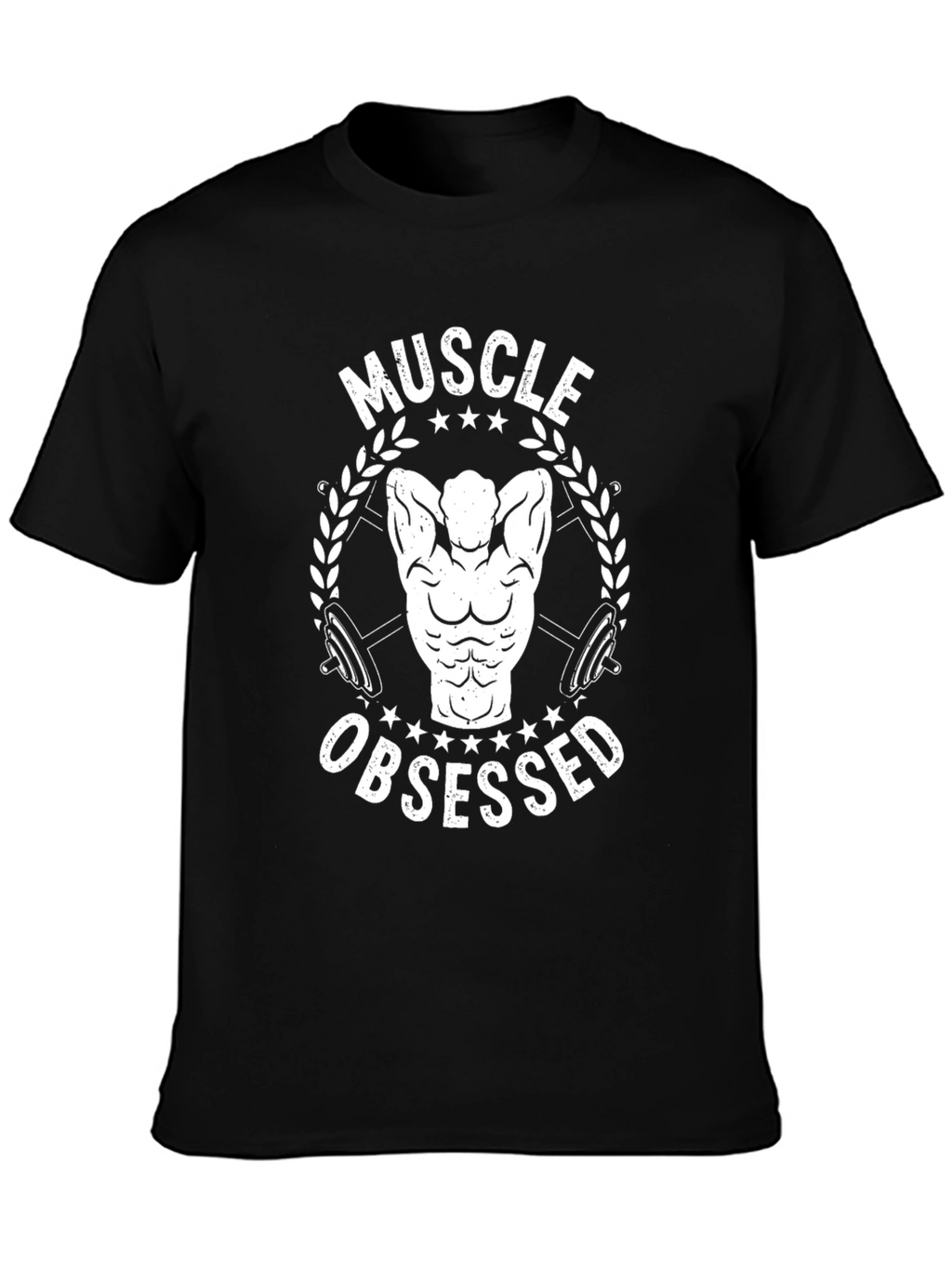 Muscle Obsessed Black T-Shirt - Fitness Gym Workout