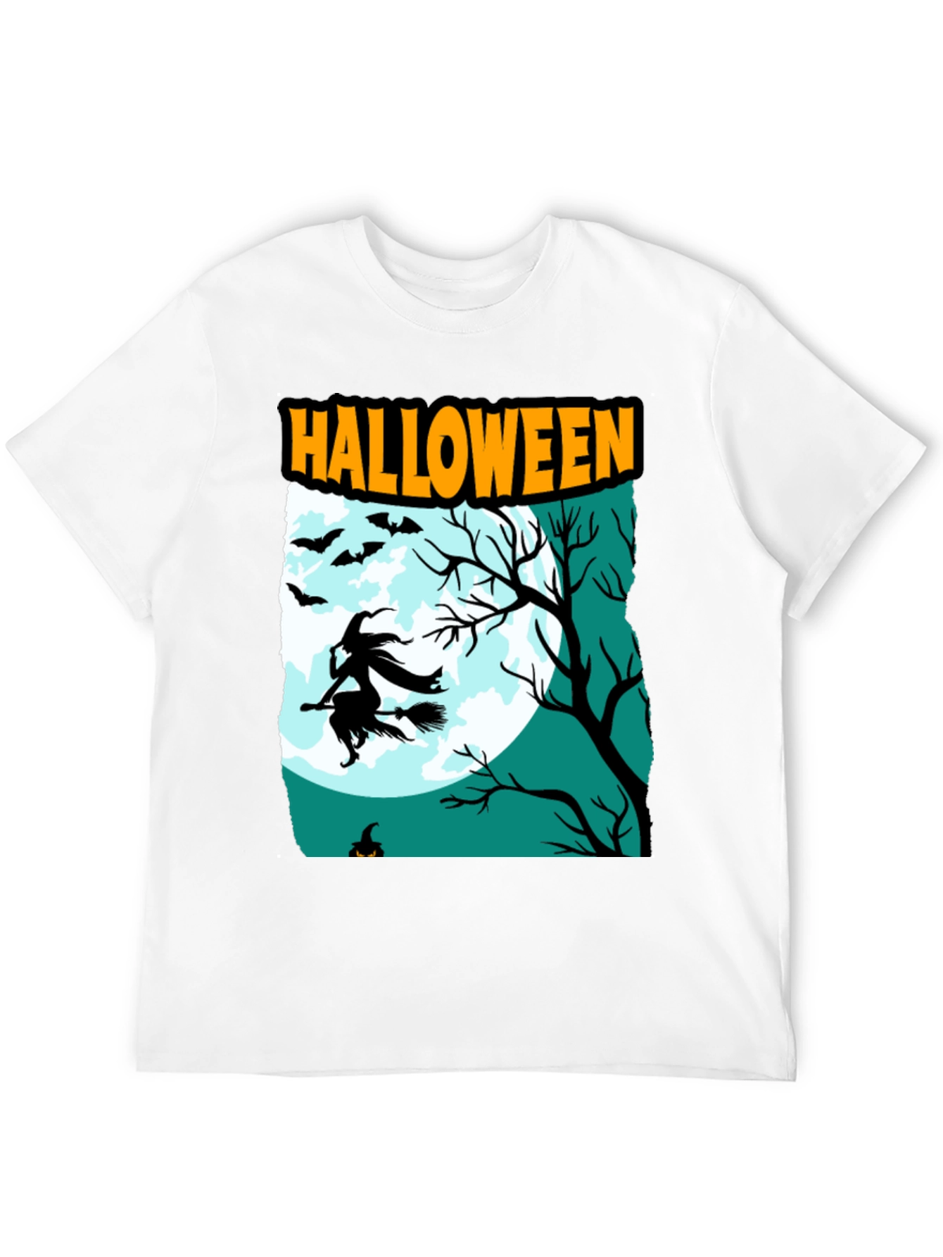 Halloween Witch Graphic T-Shirt