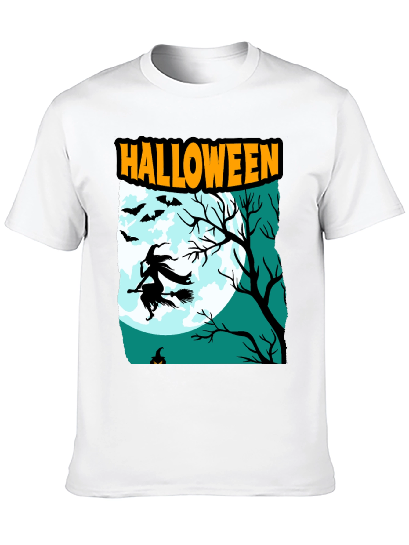 Halloween Witch Graphic T-Shirt