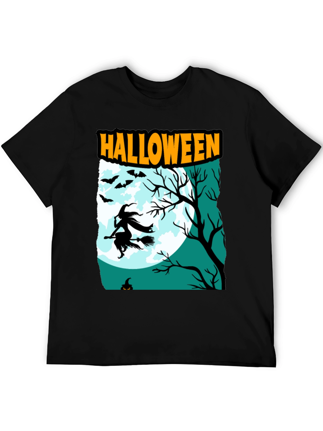 Halloween Witch Graphic T-Shirt