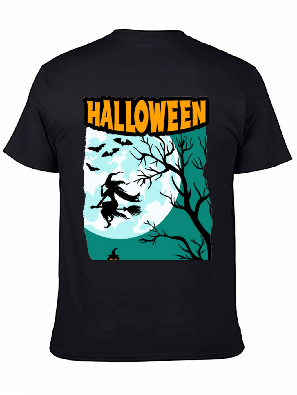 Halloween Witch Graphic T-Shirt