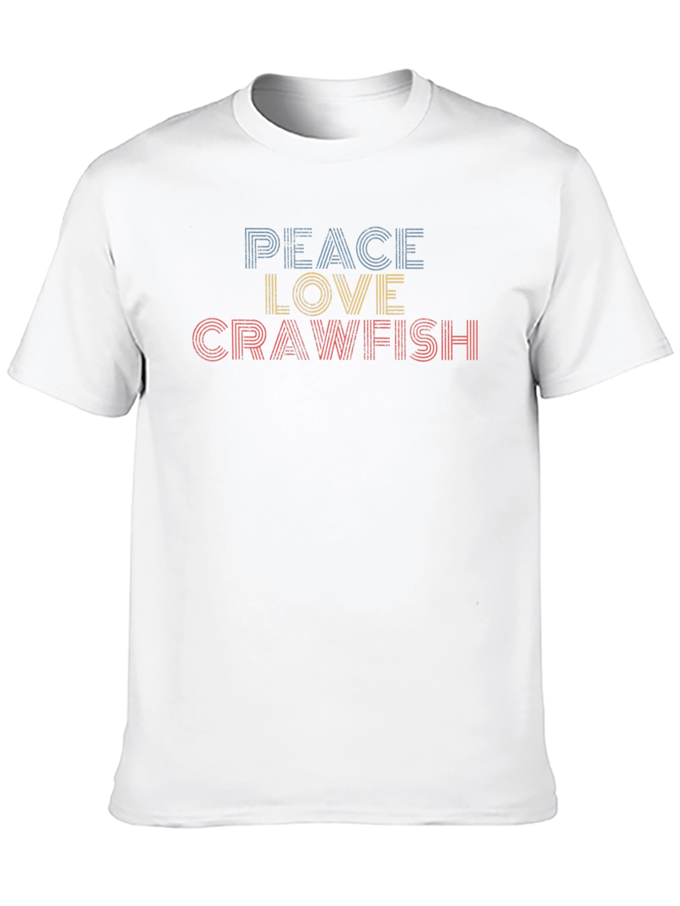 Peace Love Crawfish Retro T-Shirt