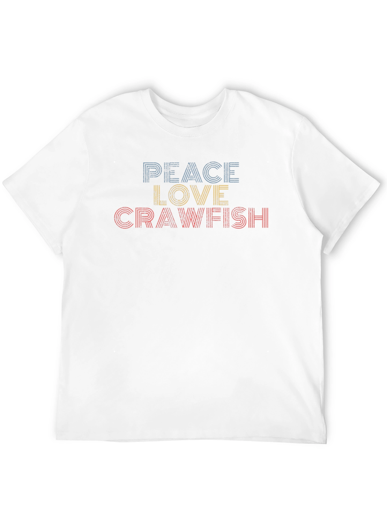 Peace Love Crawfish Retro T-Shirt