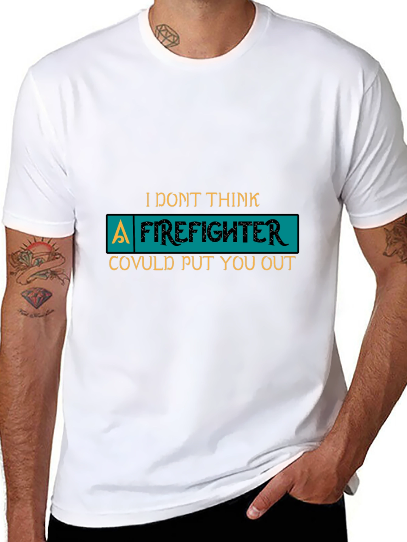 Funny Firefighter T-Shirt Novelty Gift
