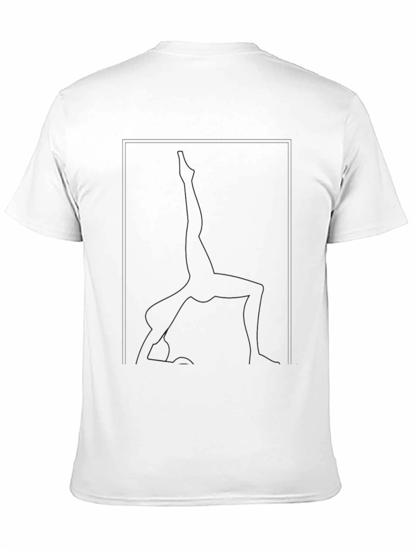 Yoga Pose Graphic Tee - Black Unisex T-Shirt