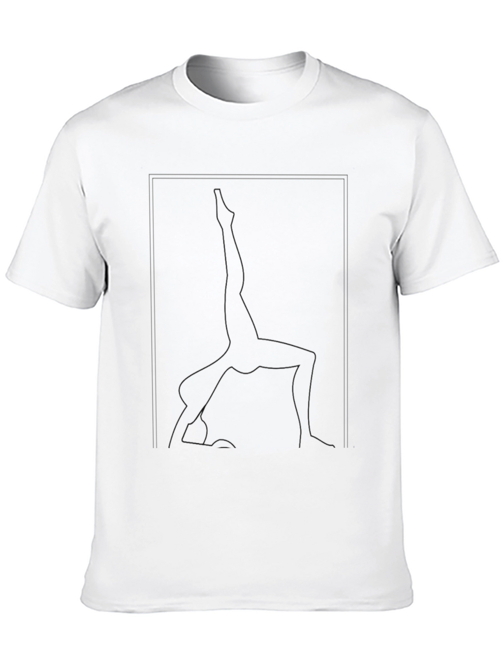 Yoga Pose Graphic Tee - Black Unisex T-Shirt