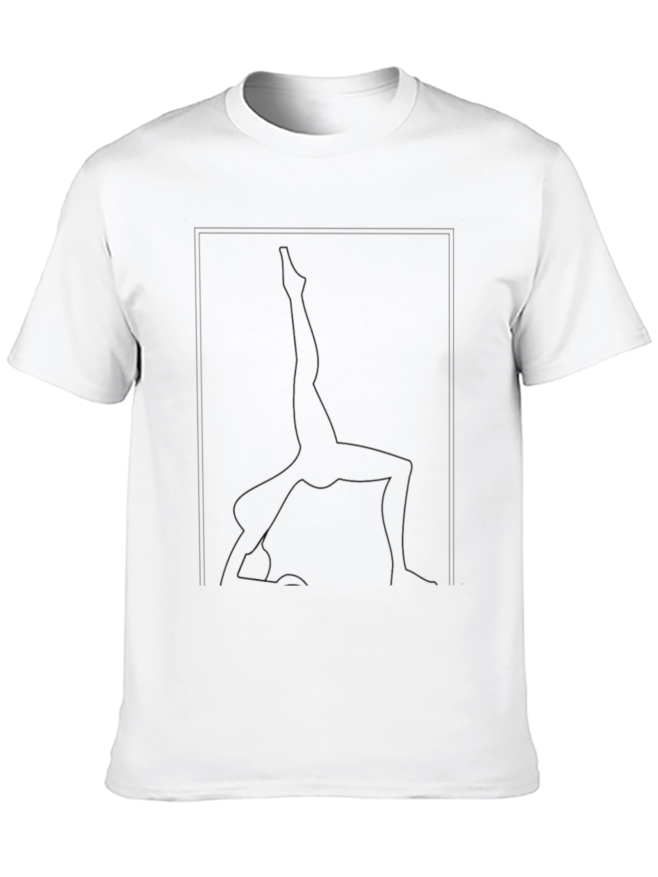 Yoga Pose Graphic Tee - Black Unisex T-Shirt