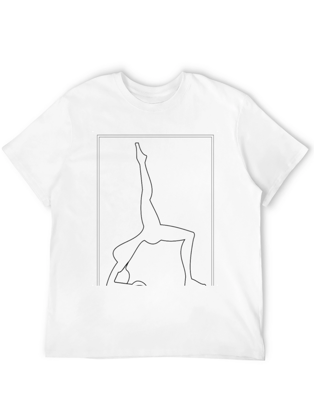 Yoga Pose Graphic Tee - Black Unisex T-Shirt