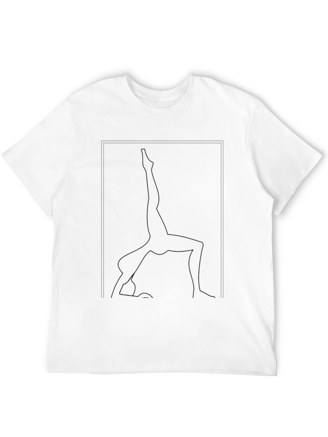 Yoga Pose Graphic Tee - Black Unisex T-Shirt