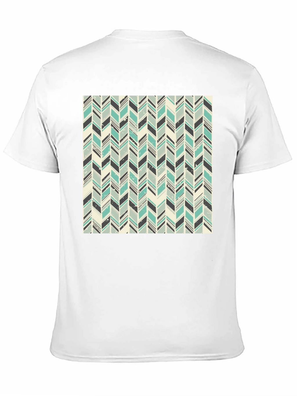 Herringbone Pattern T-Shirt - Stylish Casual Tee