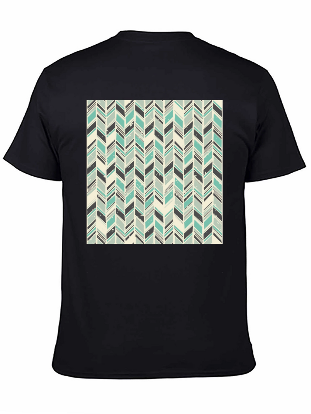Herringbone Pattern T-Shirt - Stylish Casual Tee