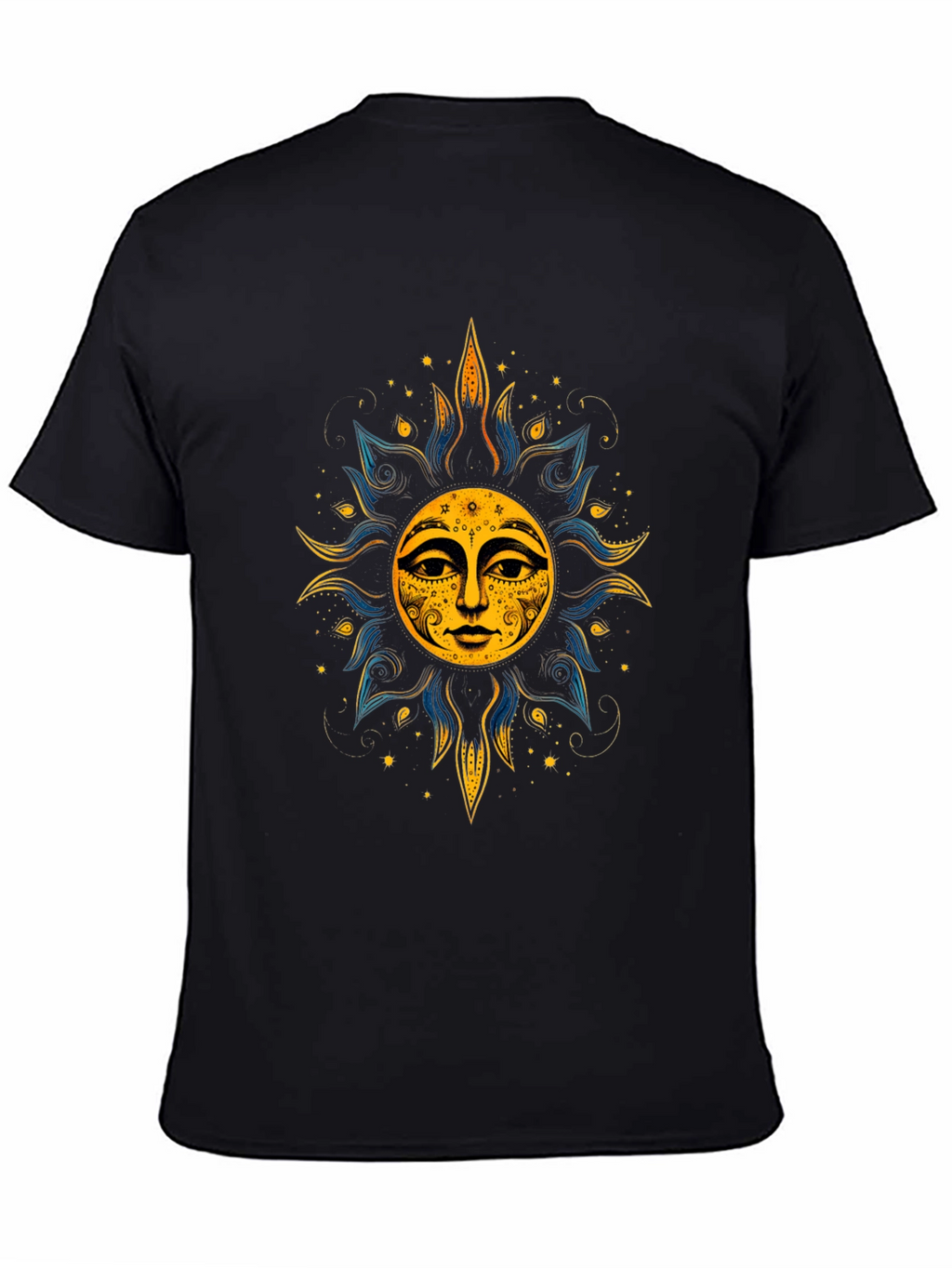 Mystic Sun Graphic Black T-Shirt - Unisex