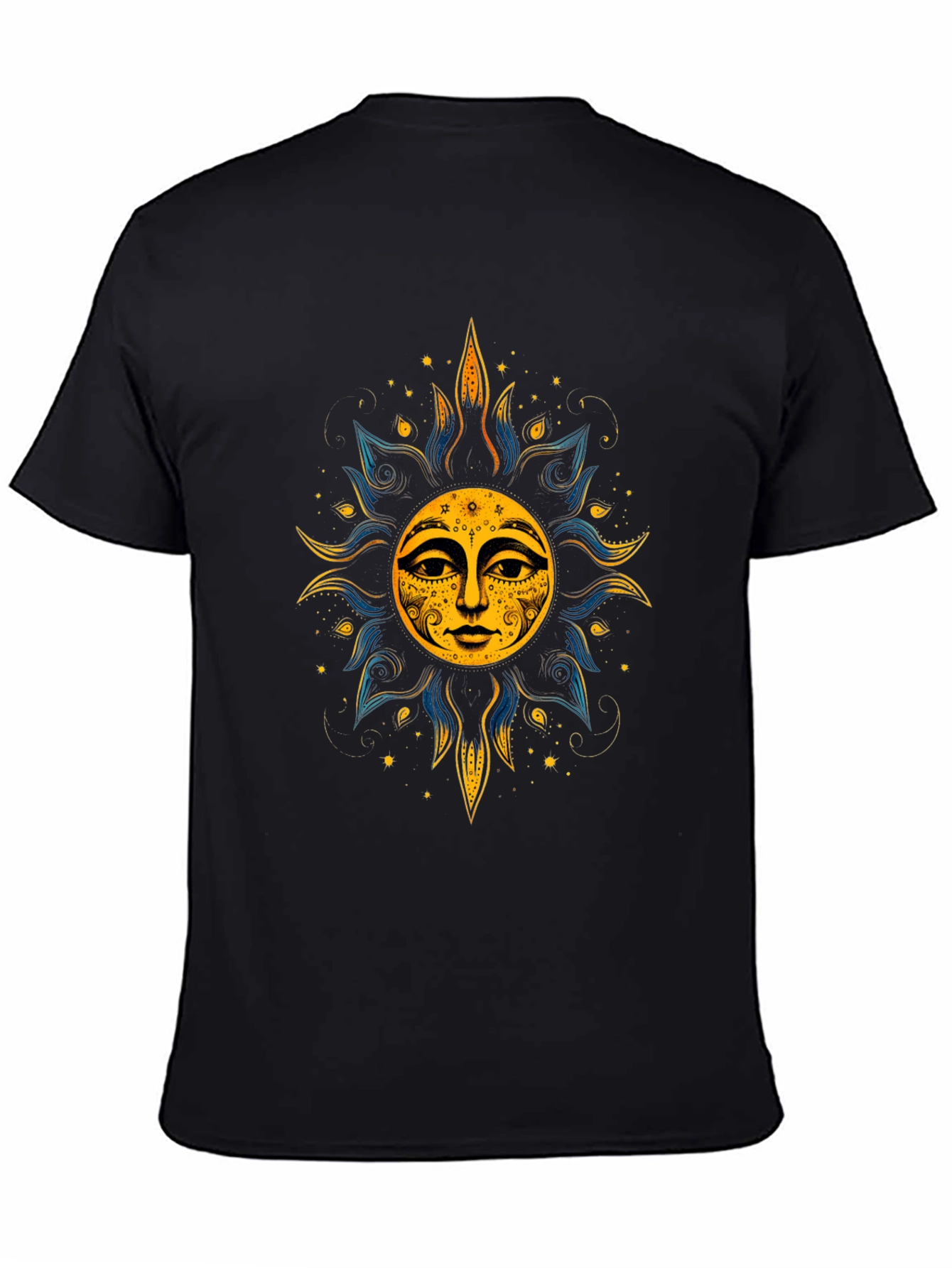 Mystic Sun Graphic Black T-Shirt - Unisex