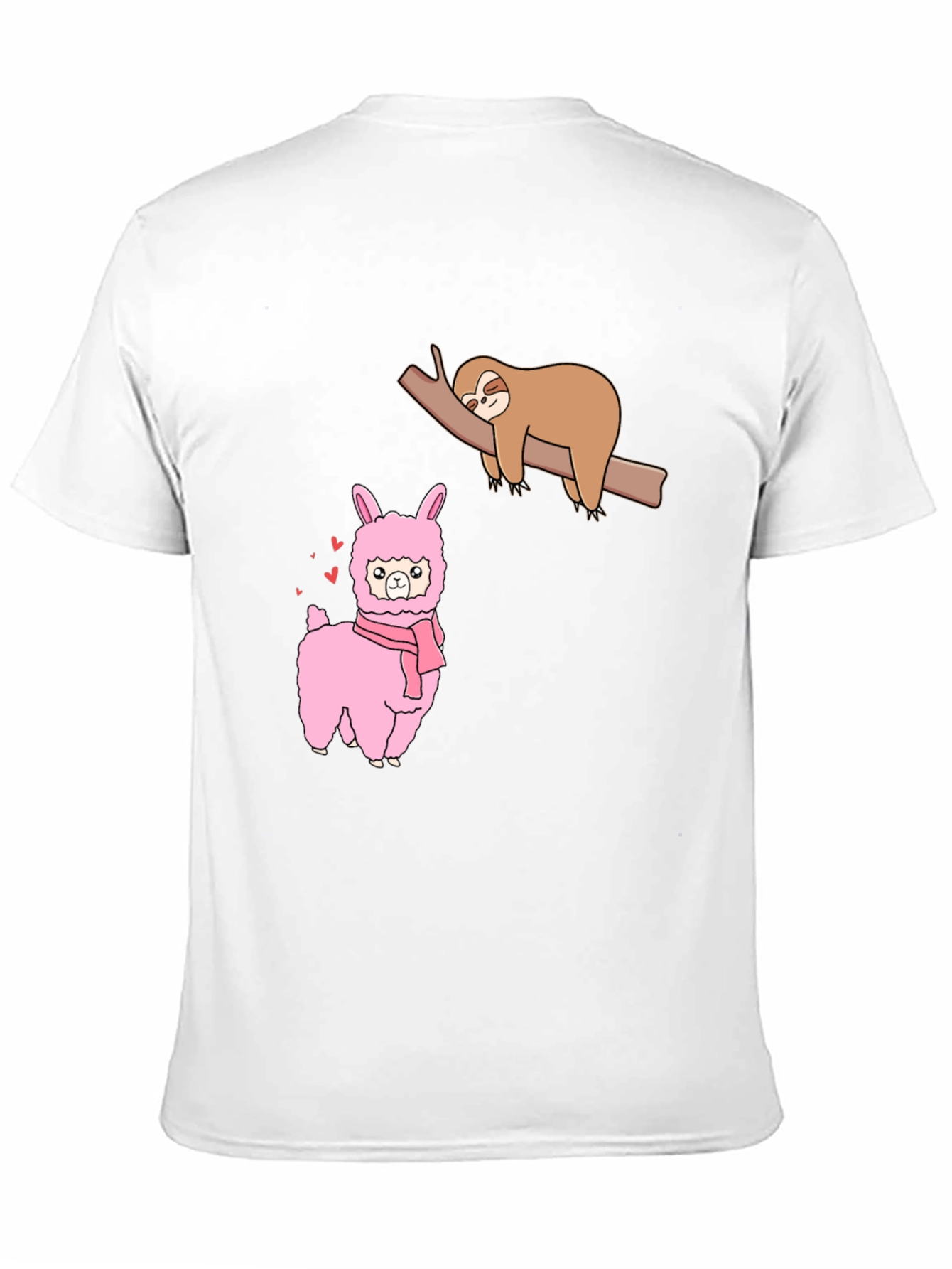 Sloth & Llama Graphic Tee - Black