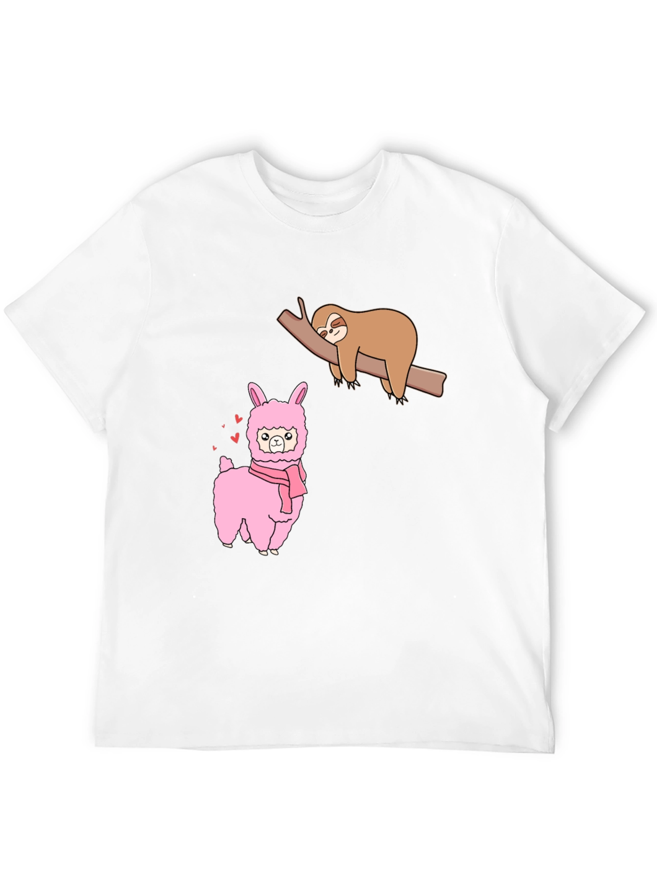 Sloth & Llama Graphic Tee - Black