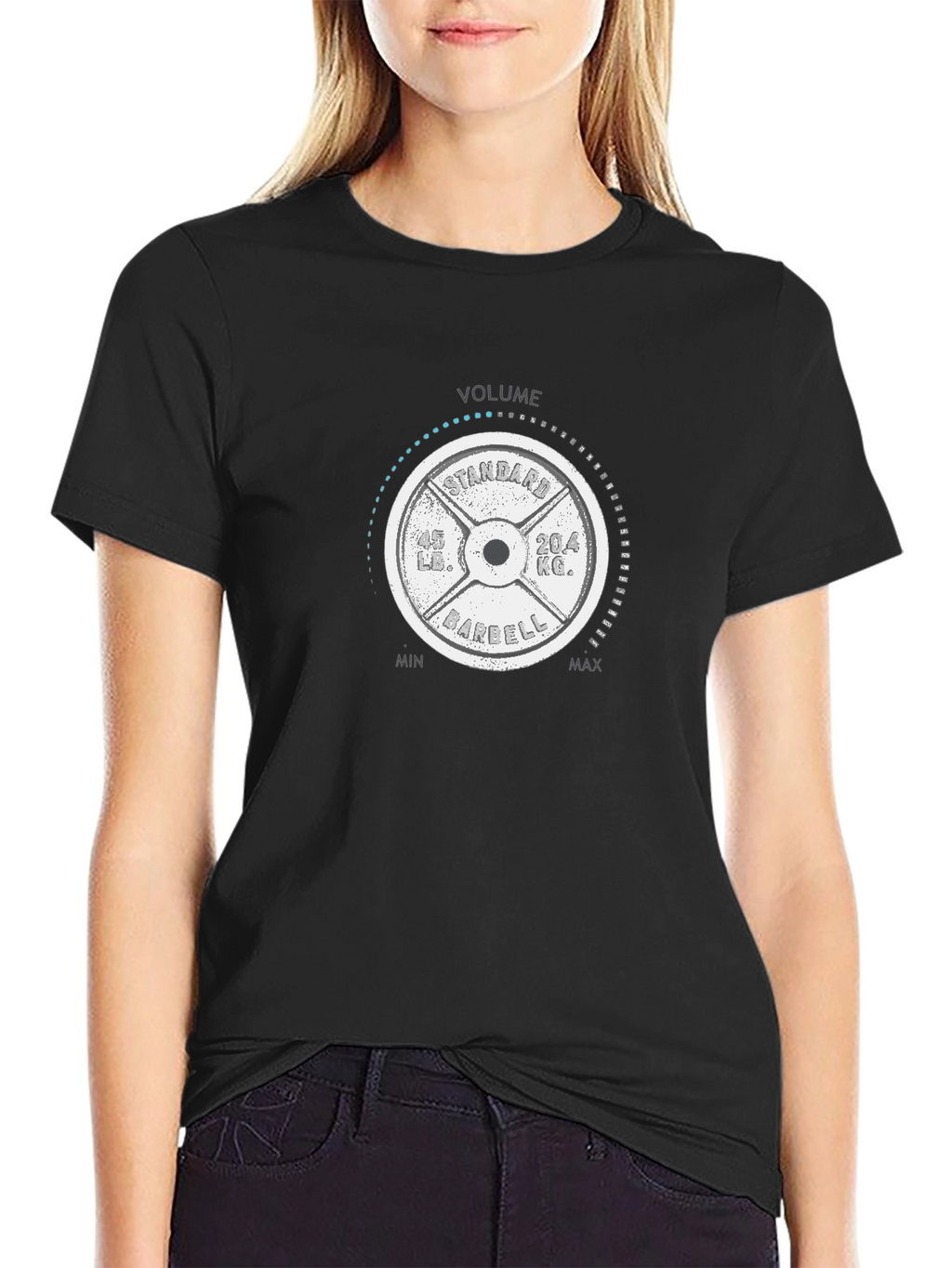 Volume Barbell T-Shirt - Gym Weights Design