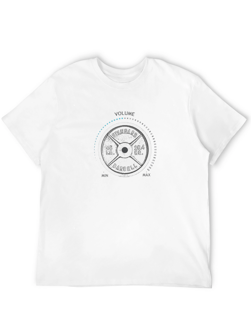 Volume Barbell T-Shirt - Gym Weights Design