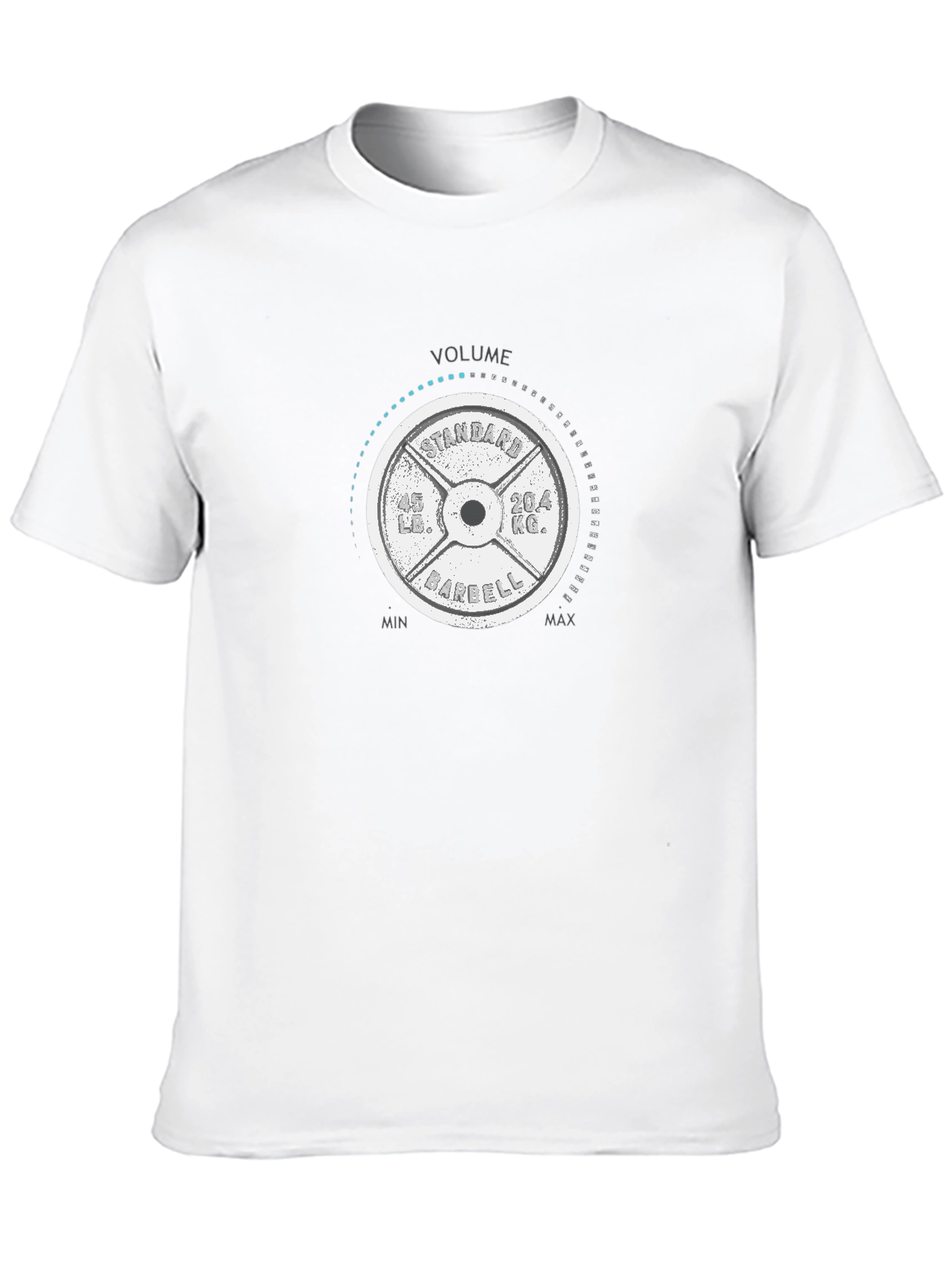 Volume Barbell T-Shirt - Gym Weights Design