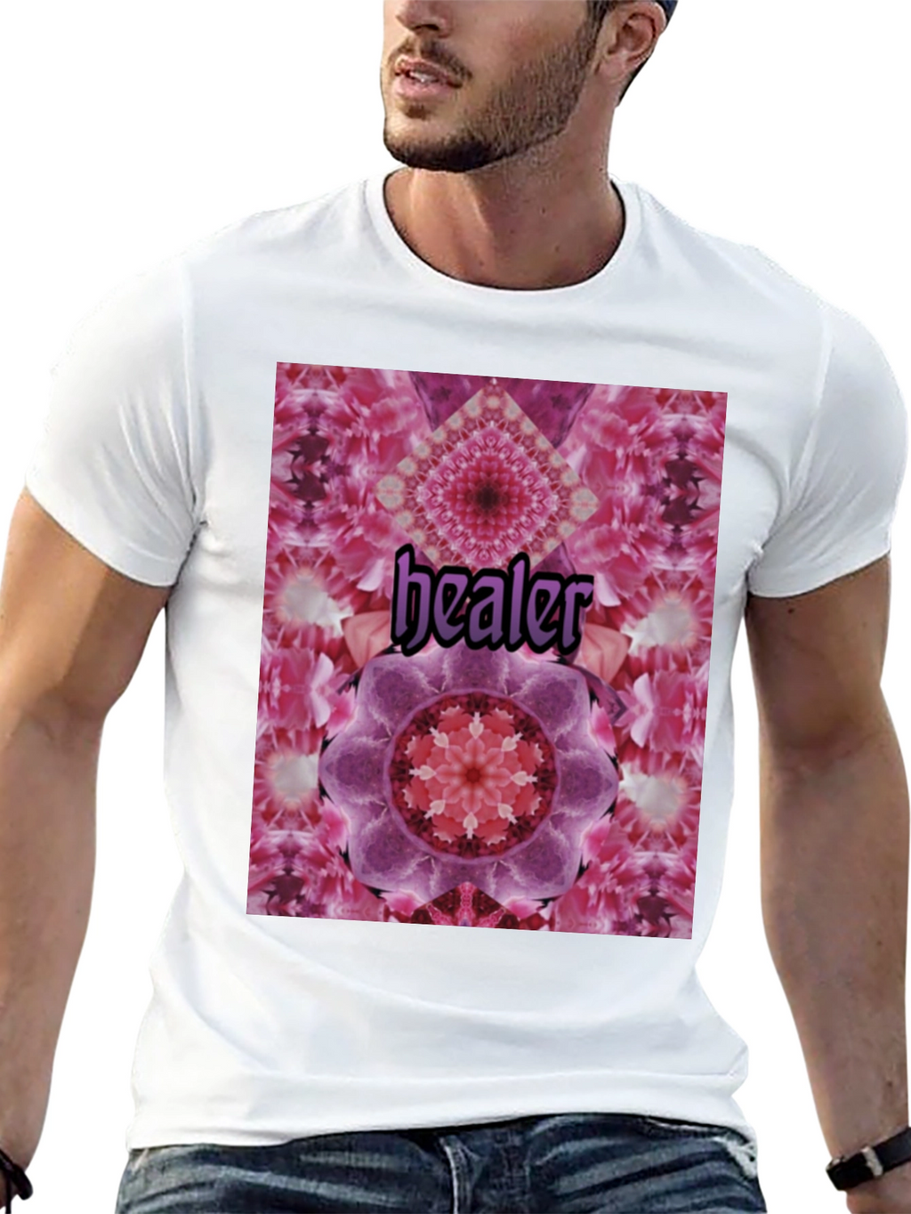 Healer Mandala T-Shirt - Unisex Black Tee