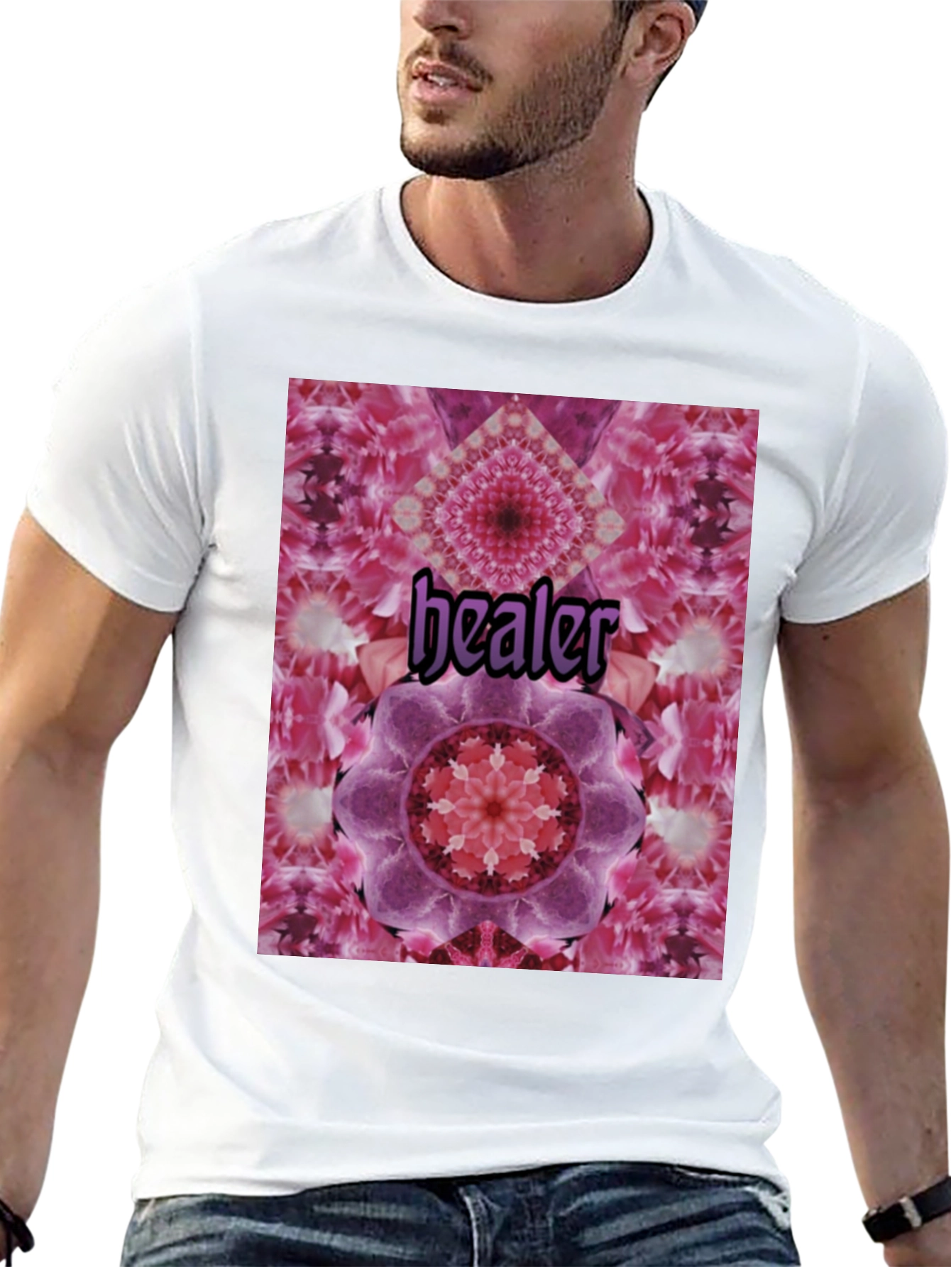 Healer Mandala T-Shirt - Unisex Black Tee